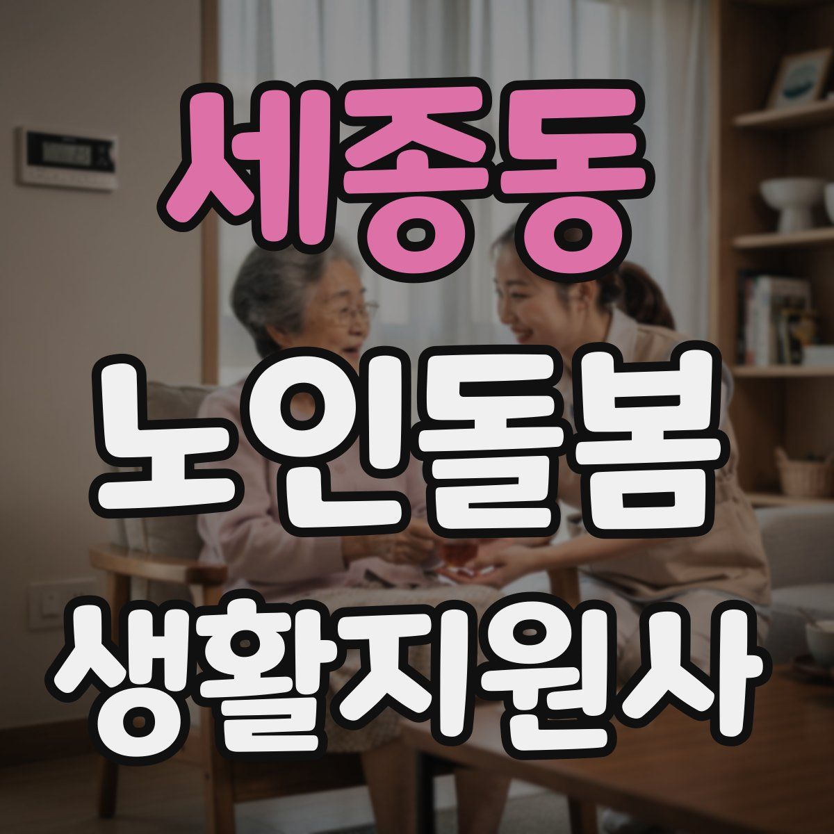 세종동 노인돌봄생활지원사 자격증