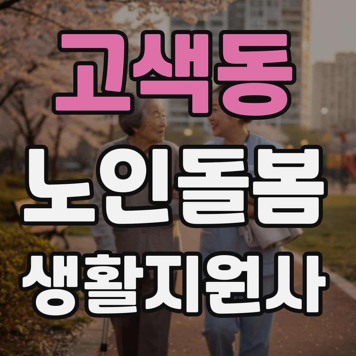 고색동 노인돌봄생활지원사 자격증