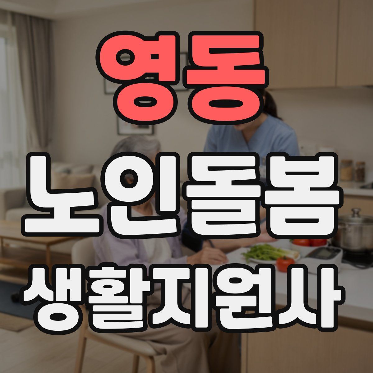 영동 노인돌봄생활지원사 자격증