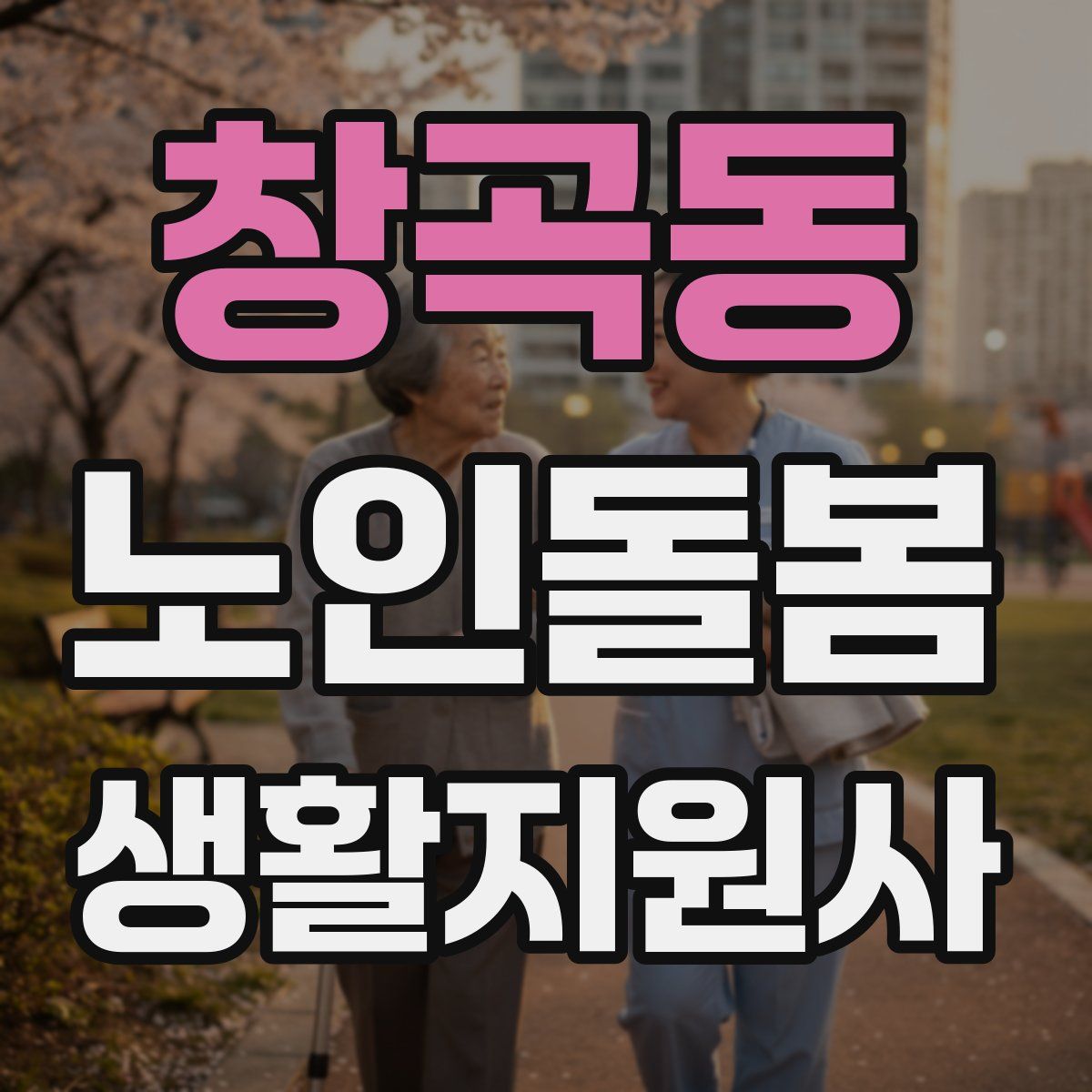 창곡동 노인돌봄생활지원사 자격증