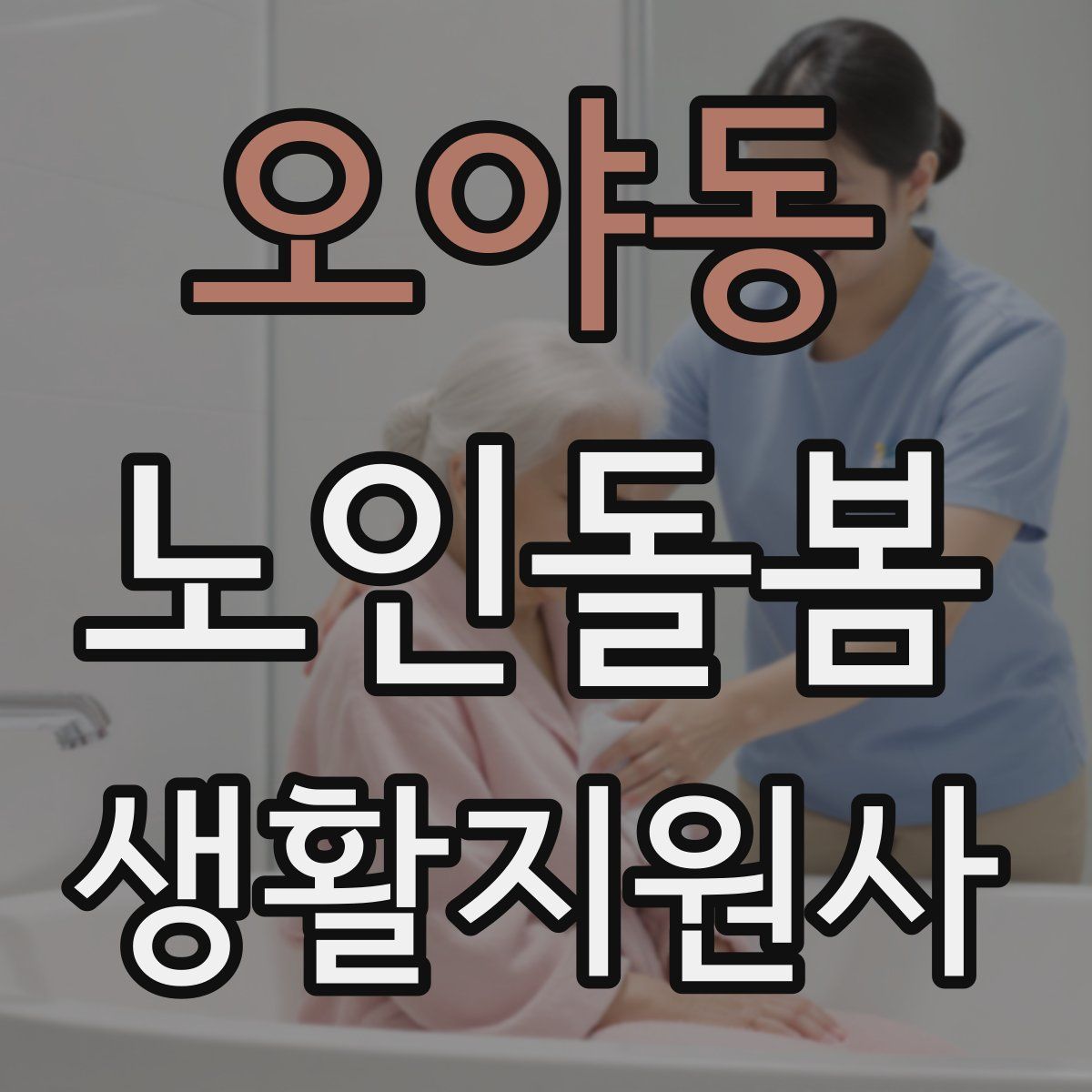 오야동 노인돌봄생활지원사 자격증