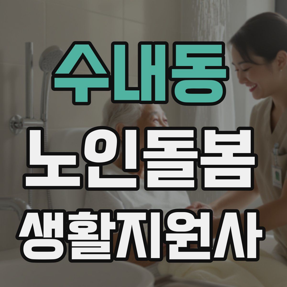 수내동 노인돌봄생활지원사 자격증