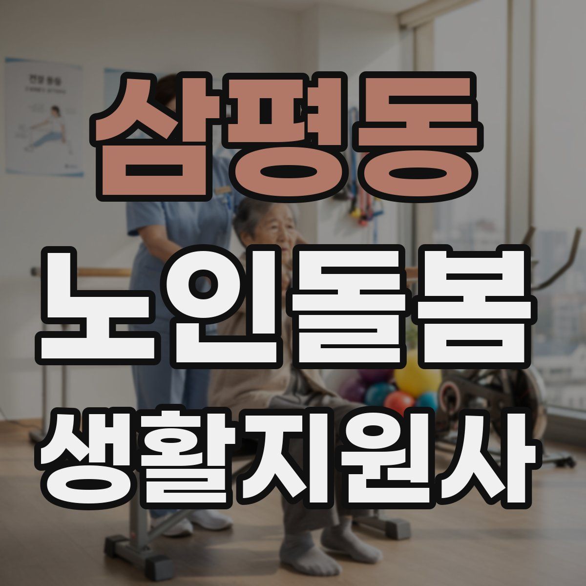 삼평동 노인돌봄생활지원사 자격증