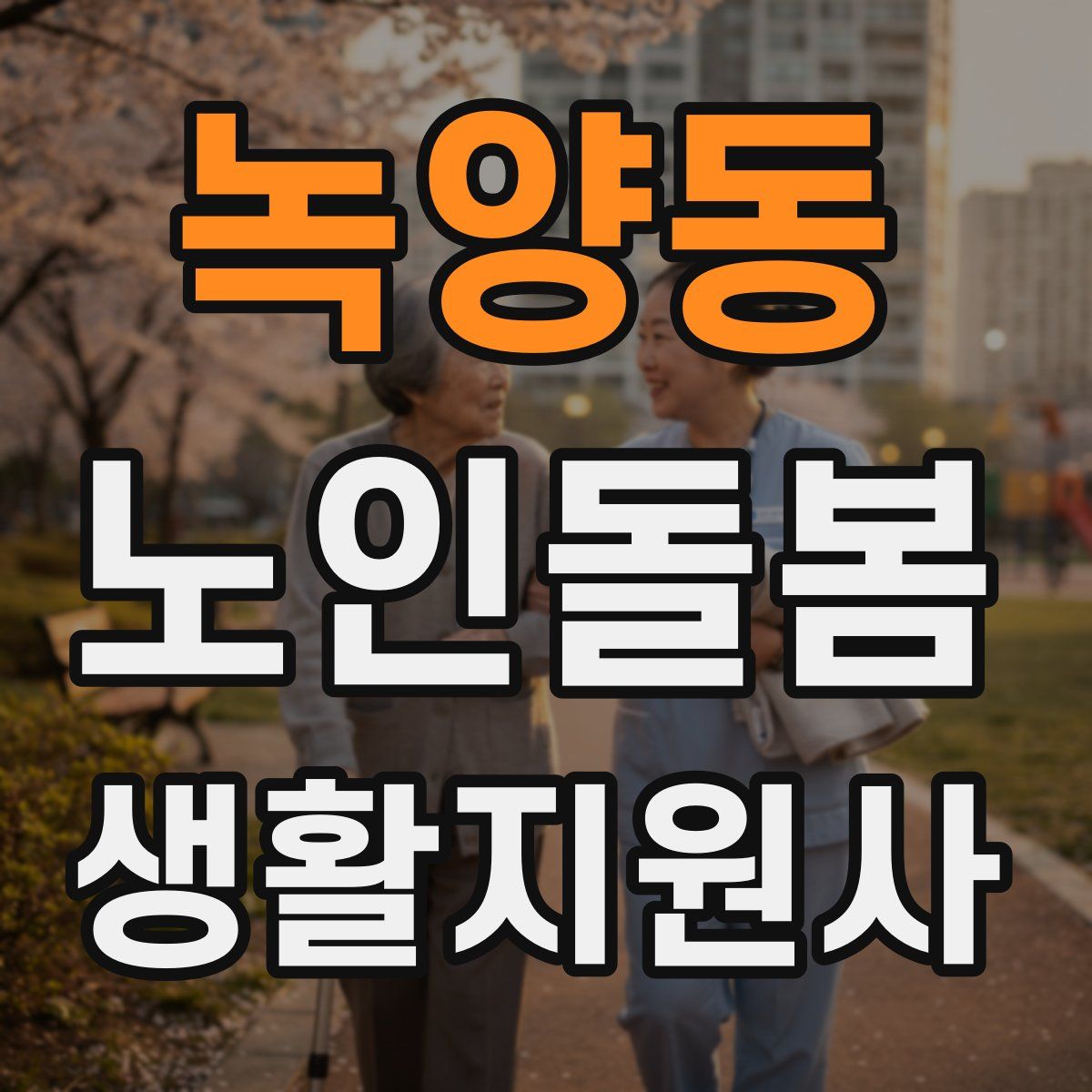 녹양동 노인돌봄생활지원사 자격증