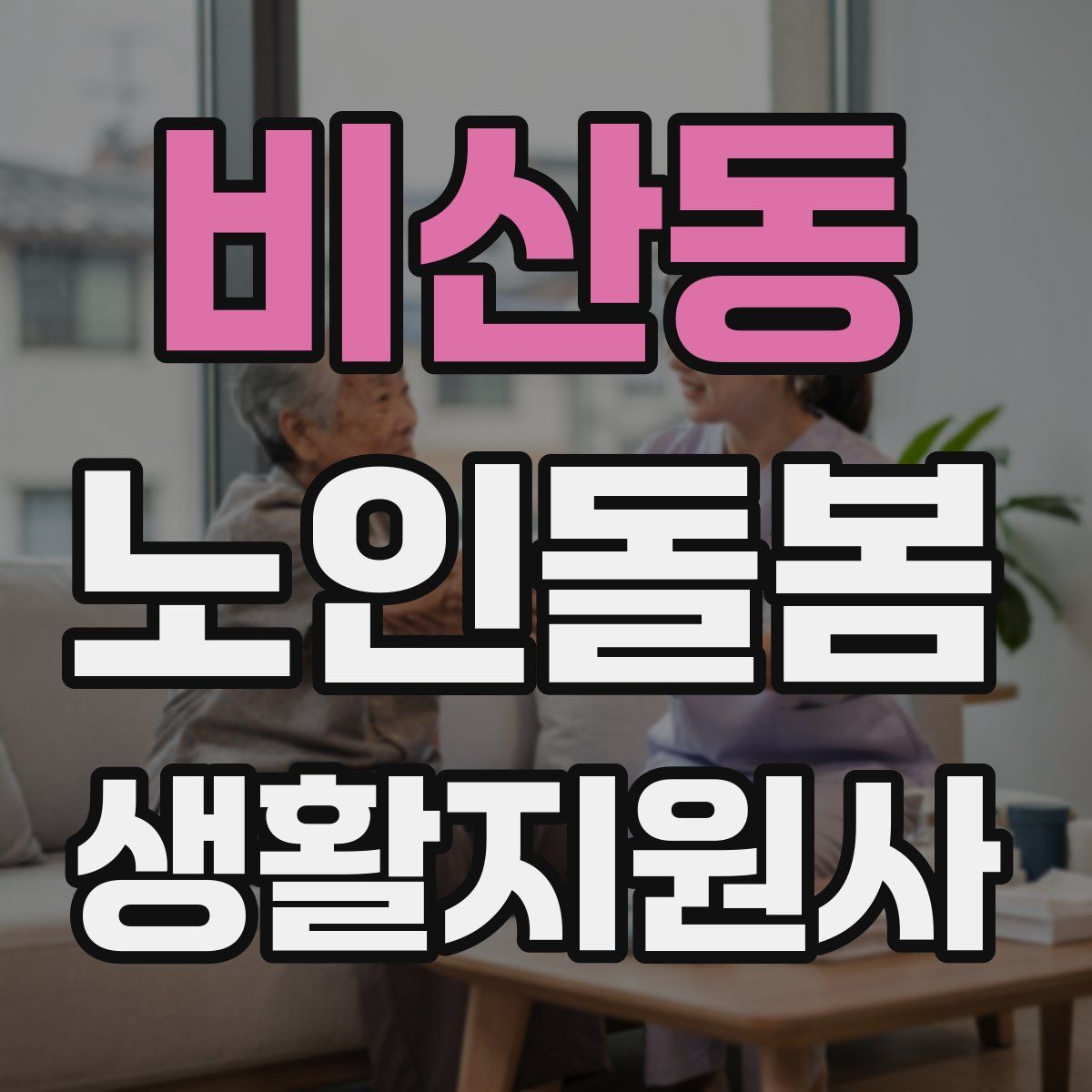비산동 노인돌봄생활지원사 자격증