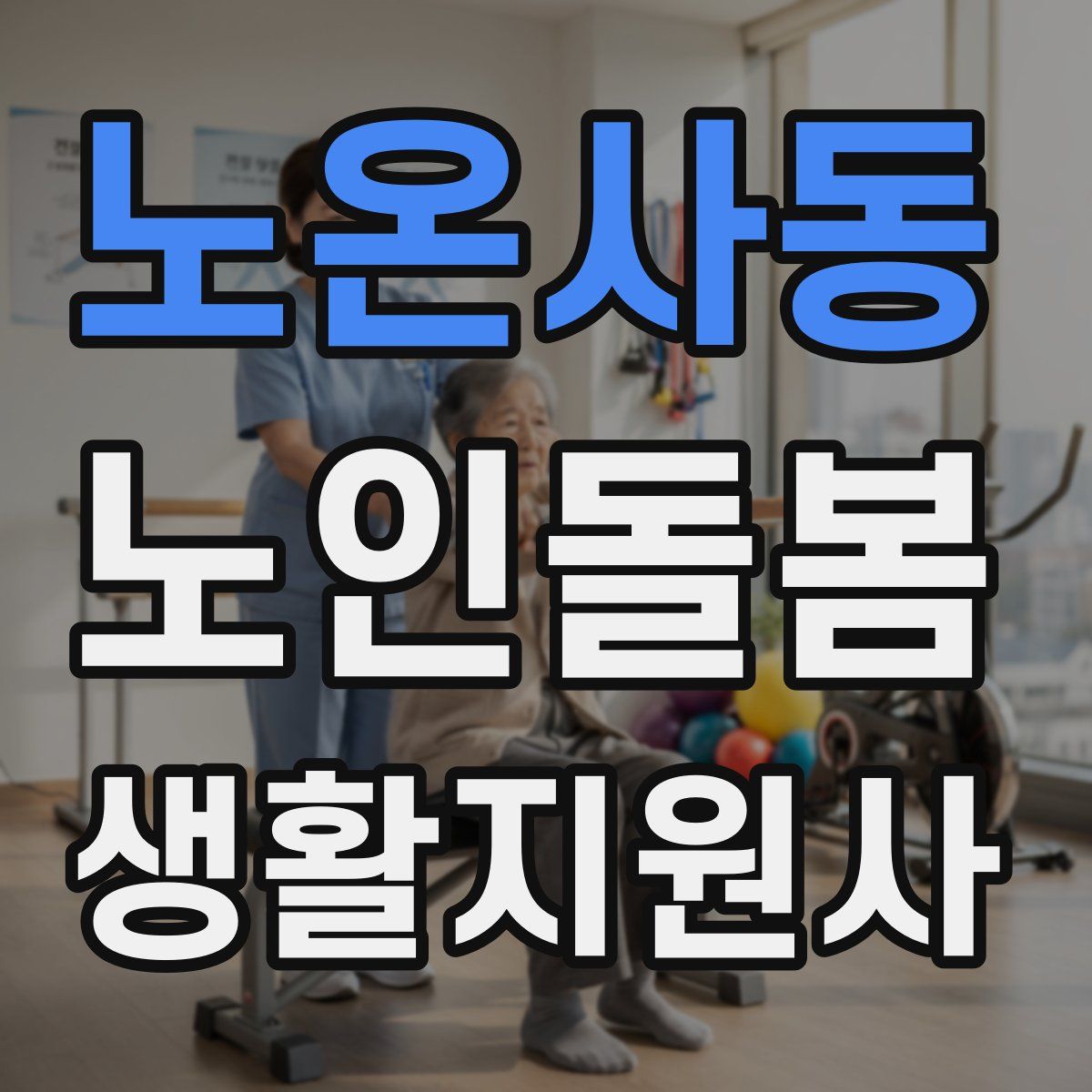 노온사동 노인돌봄생활지원사 자격증