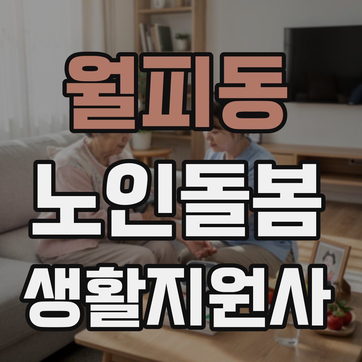월피동 노인돌봄생활지원사 자격증