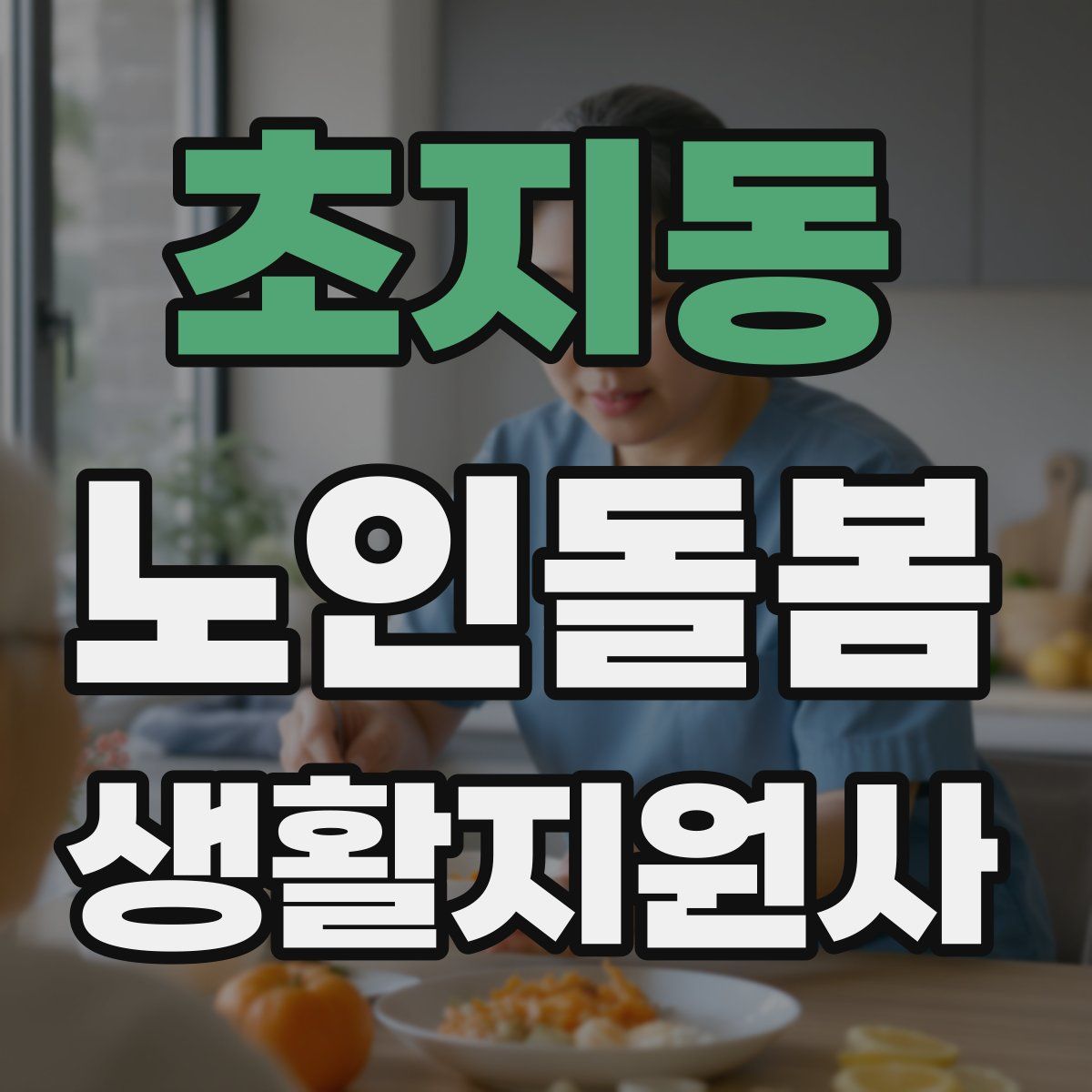 초지동 노인돌봄생활지원사 자격증