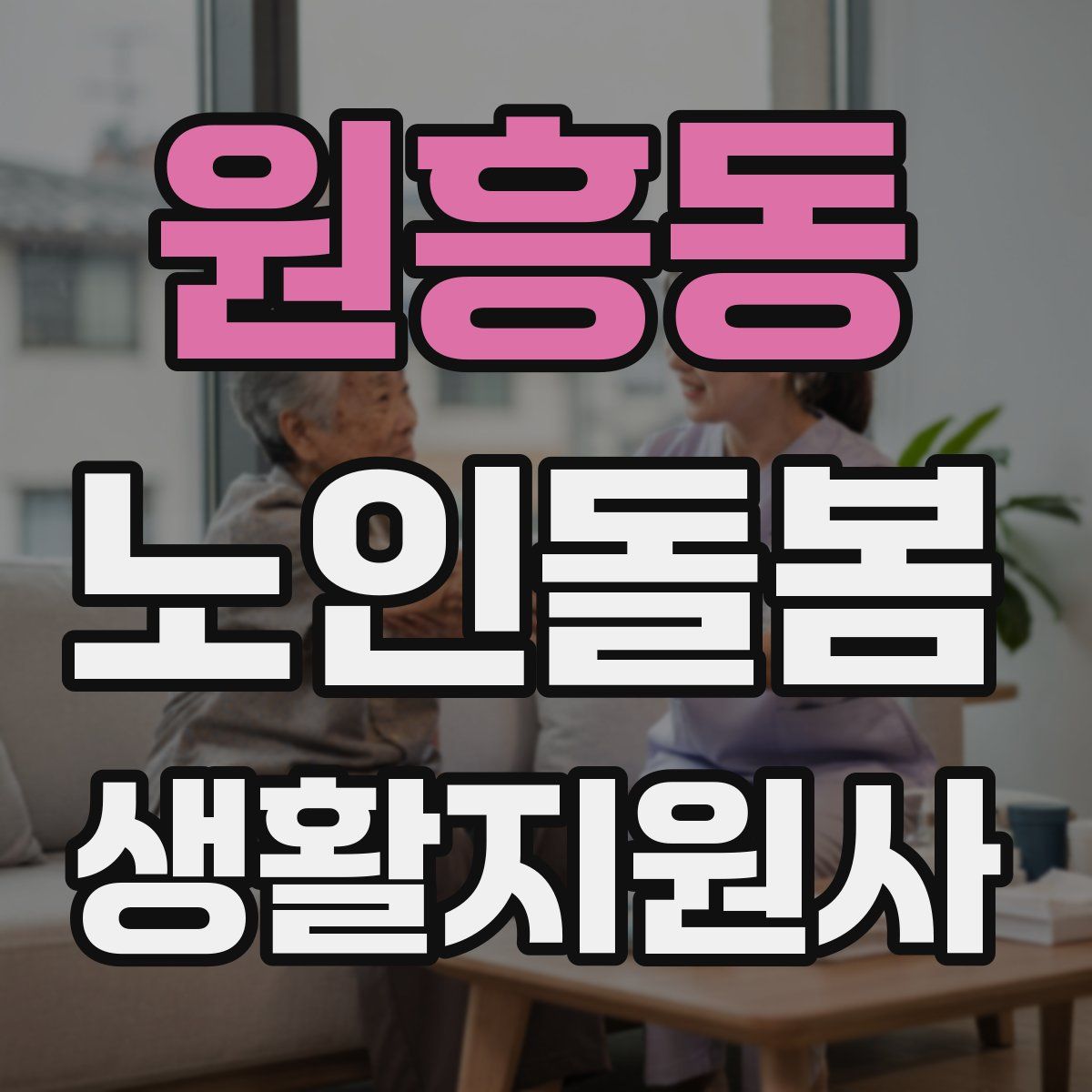 원흥동 노인돌봄생활지원사 자격증