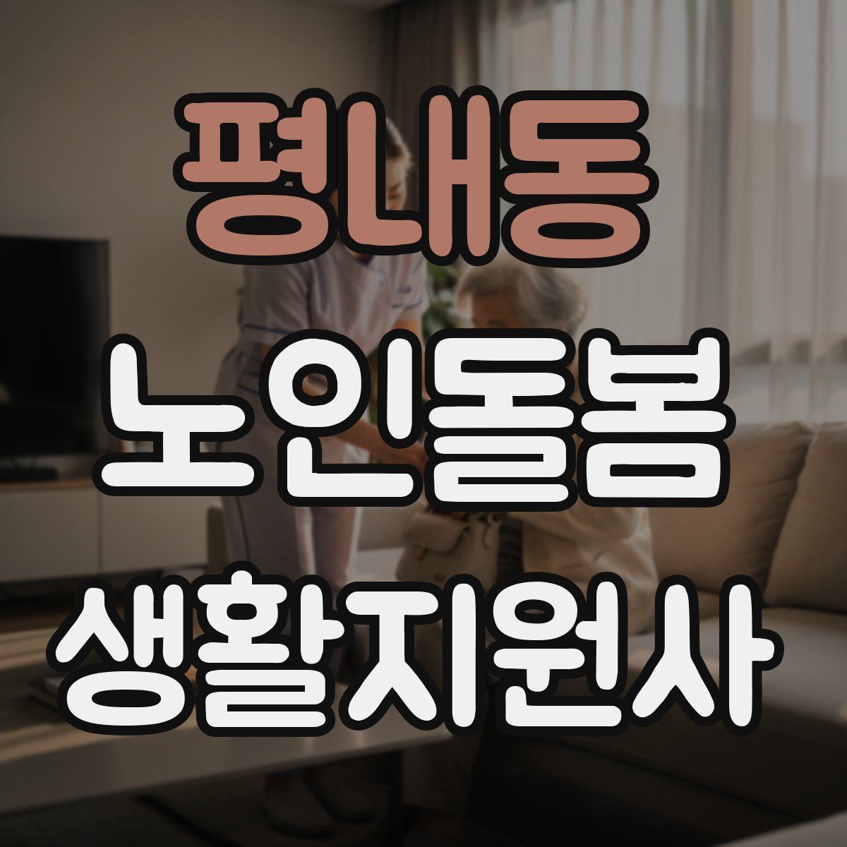 평내동 노인돌봄생활지원사 자격증