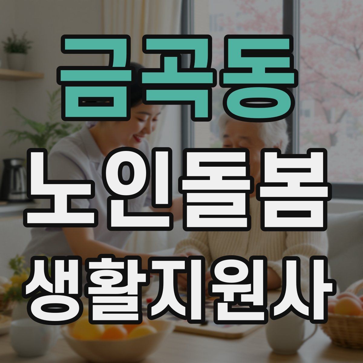 금곡동 노인돌봄생활지원사 자격증 보고 메시지를 깔끔하게 쓰는 틀
