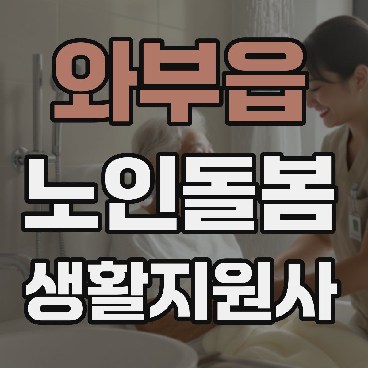 와부읍 노인돌봄생활지원사 자격증
