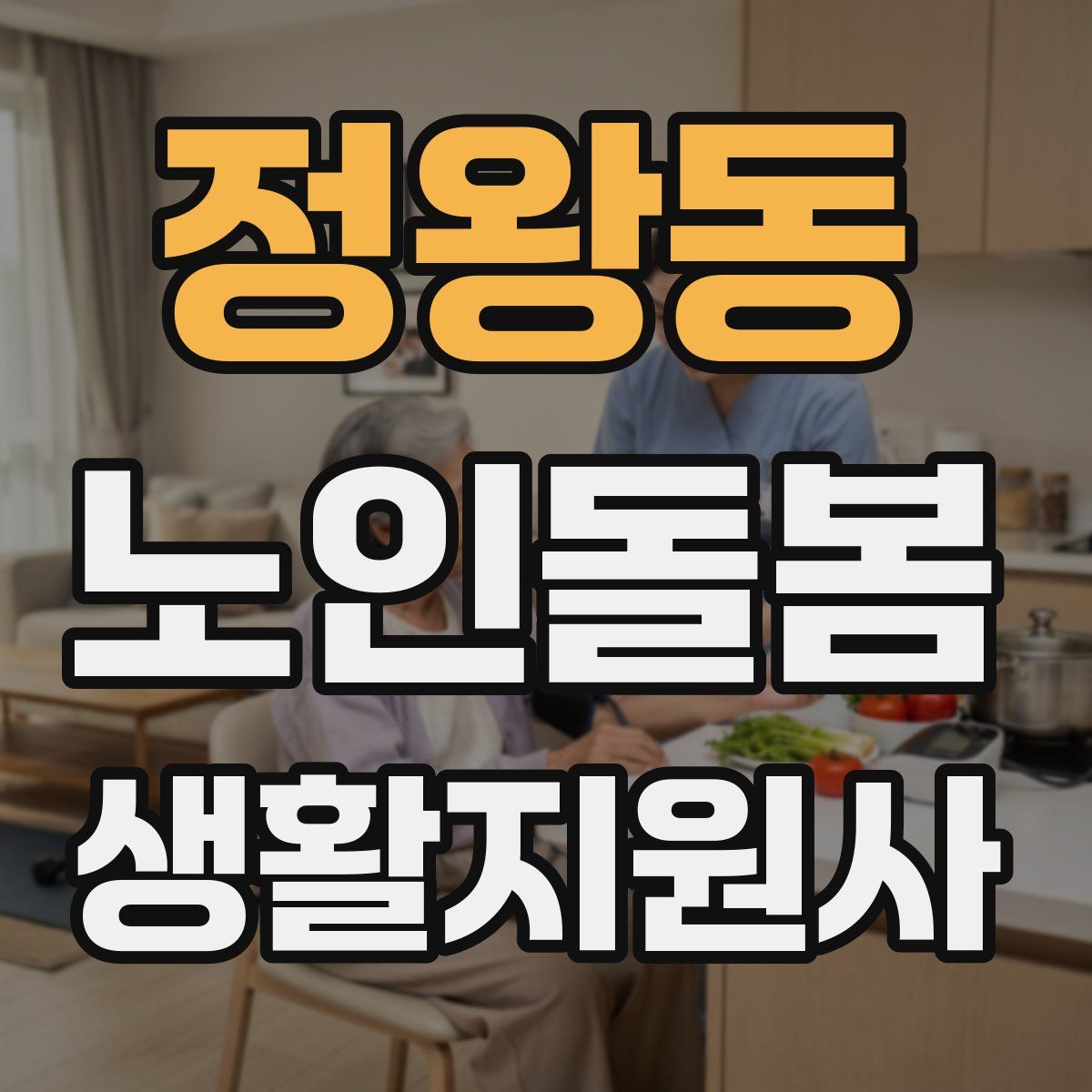 정왕동 노인돌봄생활지원사 자격증