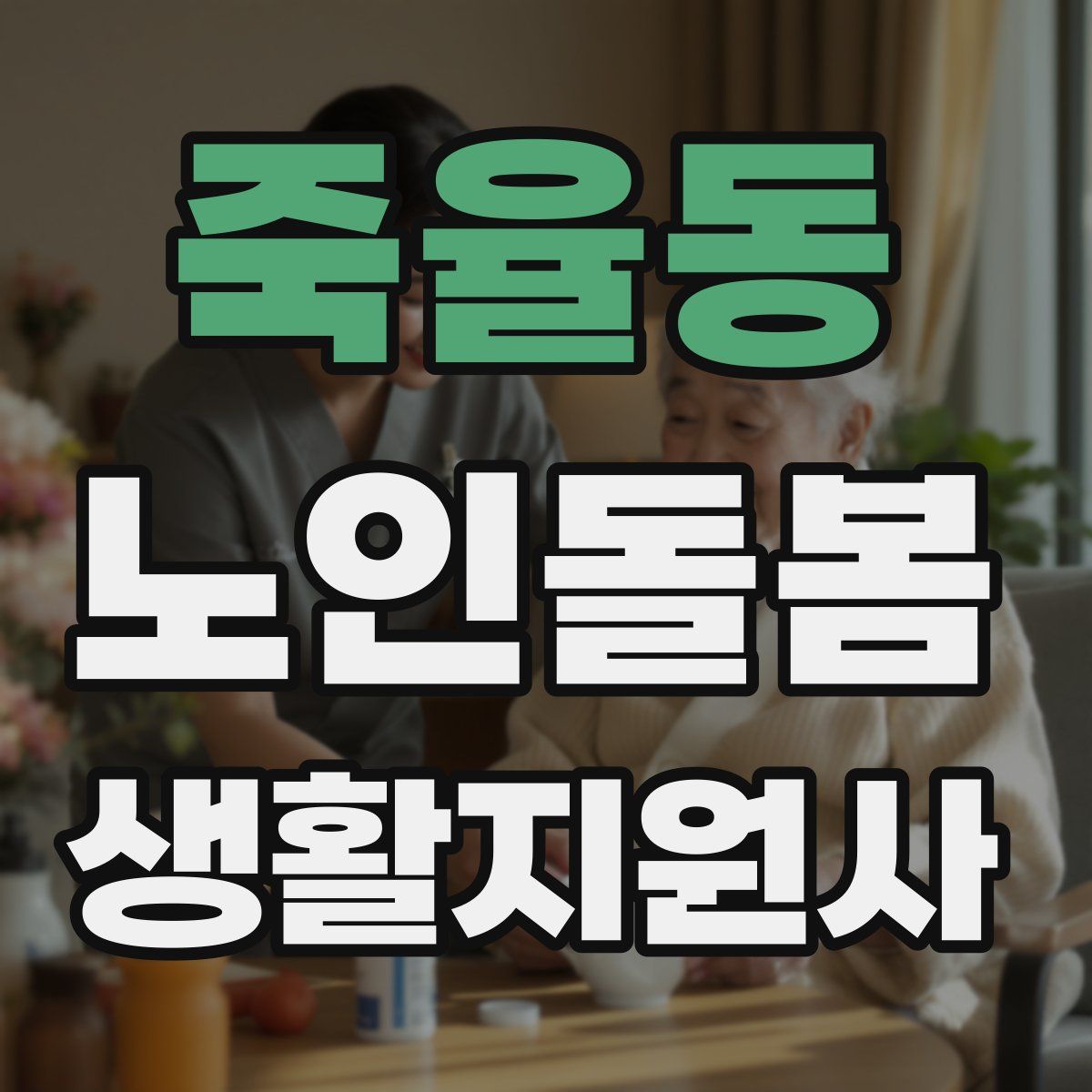 죽율동 노인돌봄생활지원사 자격증