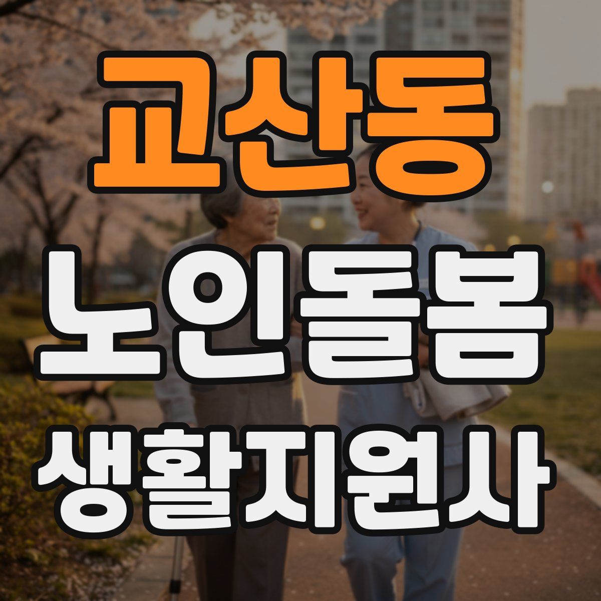 교산동 노인돌봄생활지원사 자격증