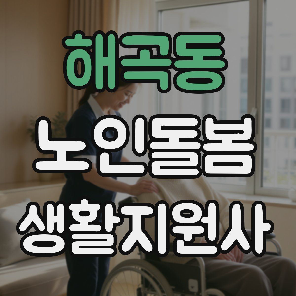 해곡동 노인돌봄생활지원사 자격증