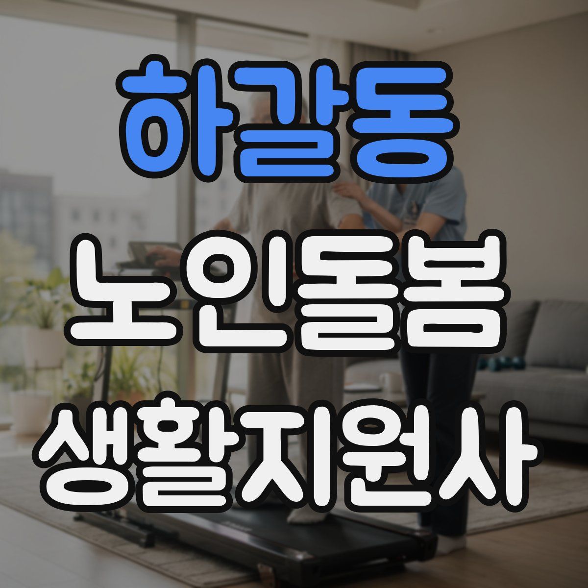 하갈동 노인돌봄생활지원사 자격증