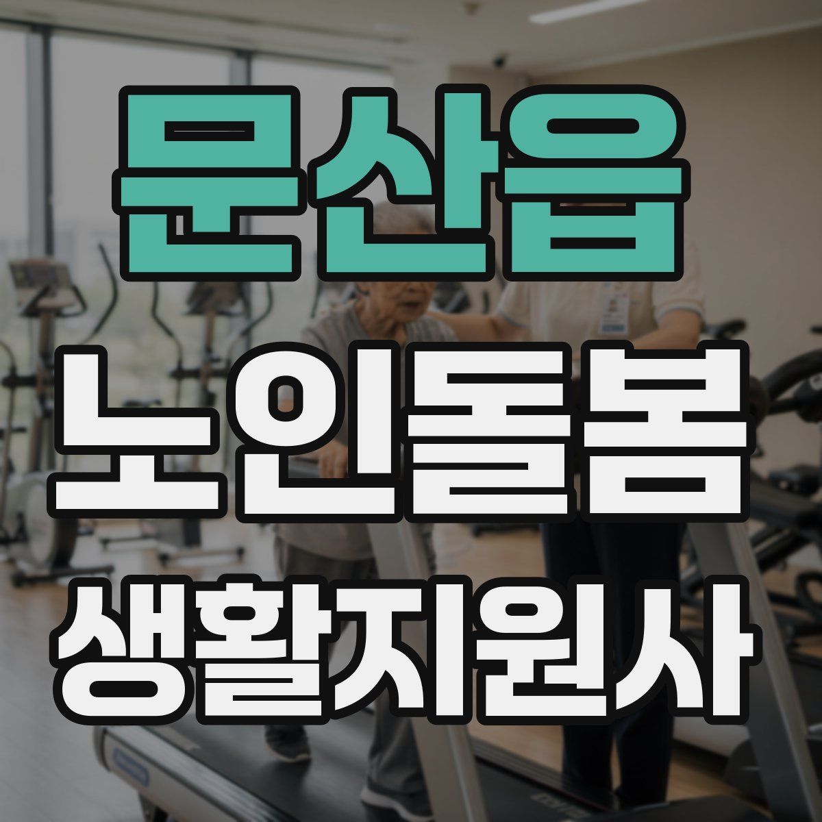 문산읍 노인돌봄생활지원사 자격증