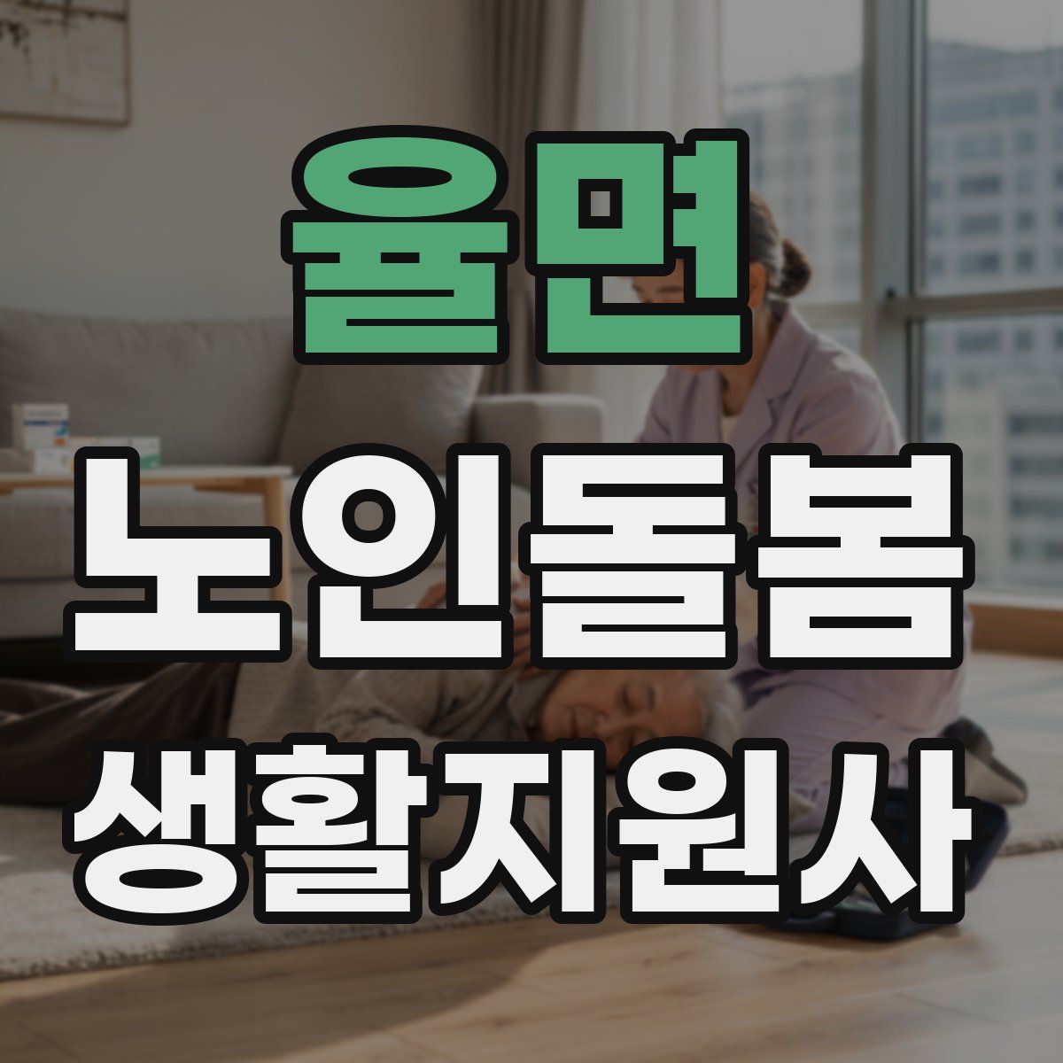 율면 노인돌봄생활지원사 자격증