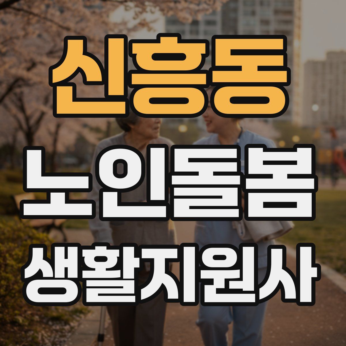 신흥동 노인돌봄생활지원사 자격증