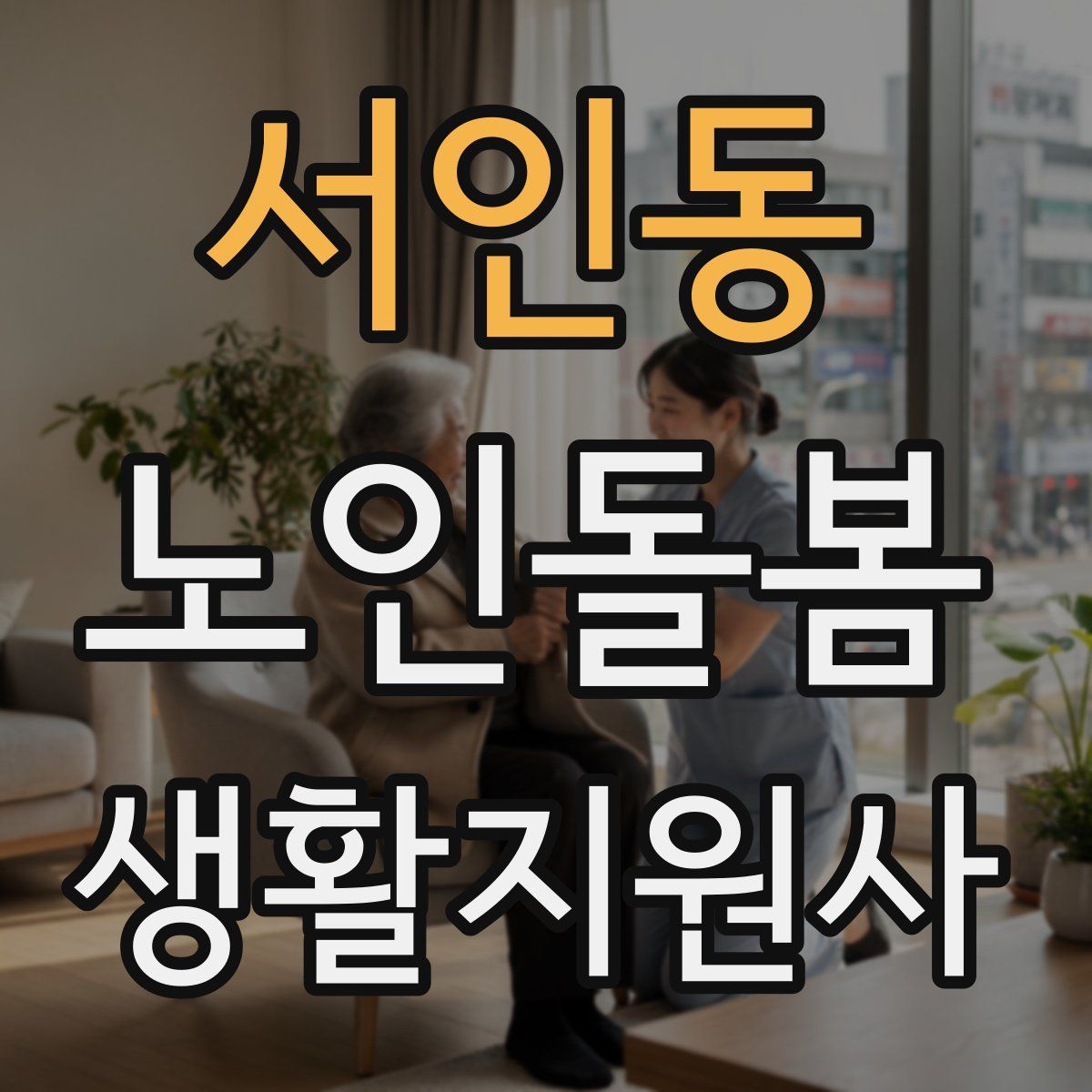 서인동 노인돌봄생활지원사 자격증