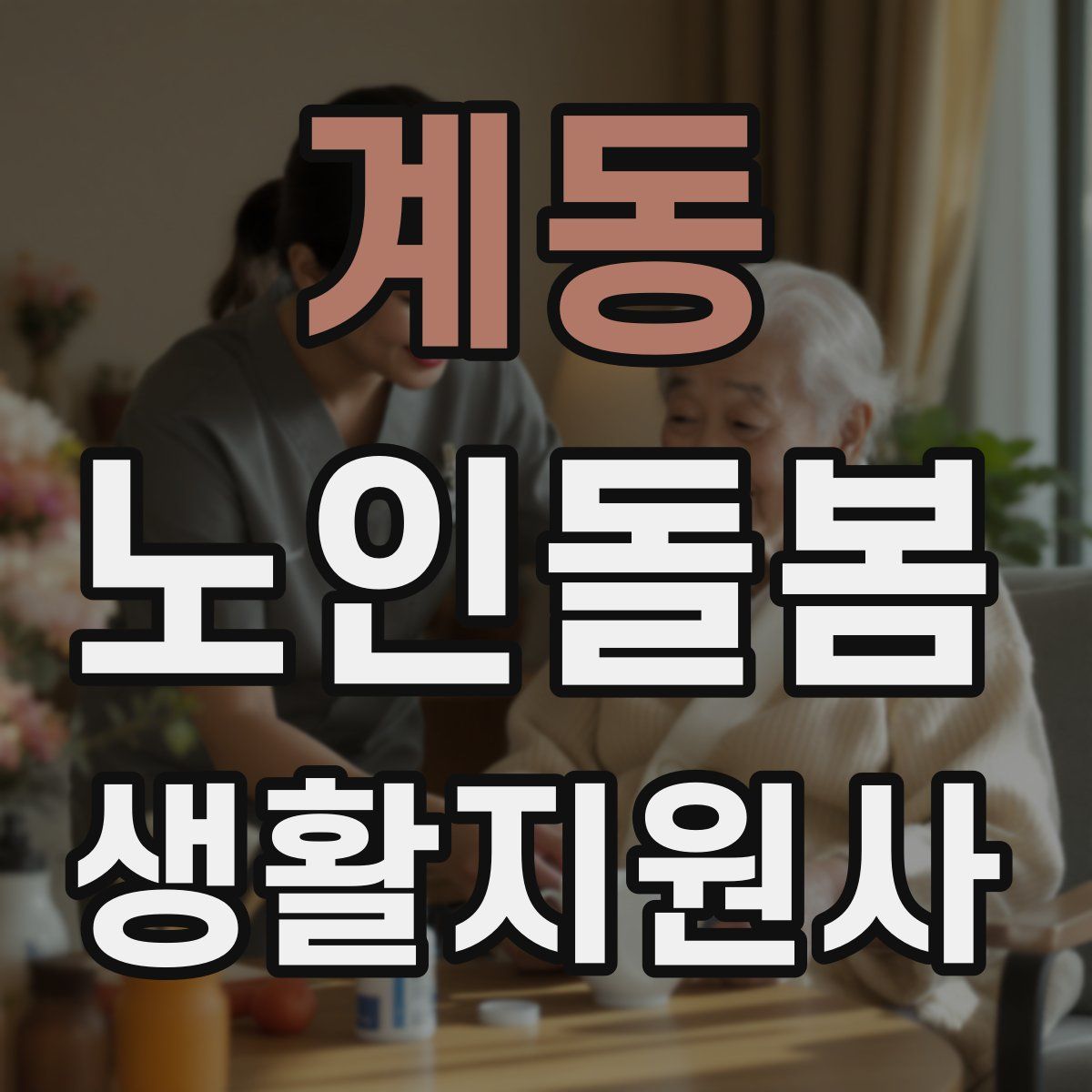 계동 노인돌봄생활지원사 자격증
