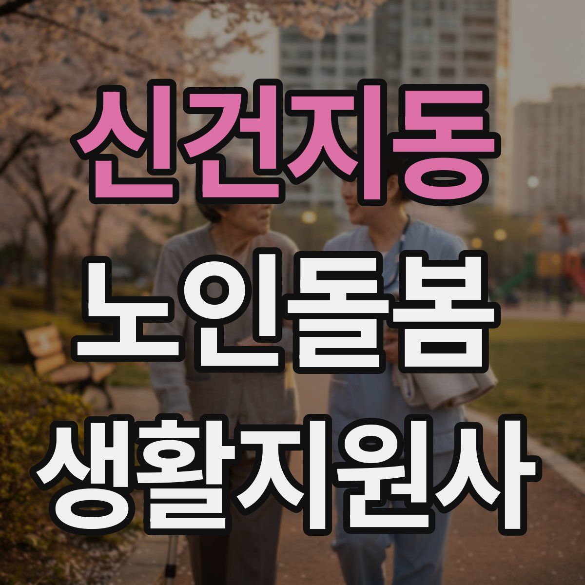 신건지동 노인돌봄생활지원사 자격증