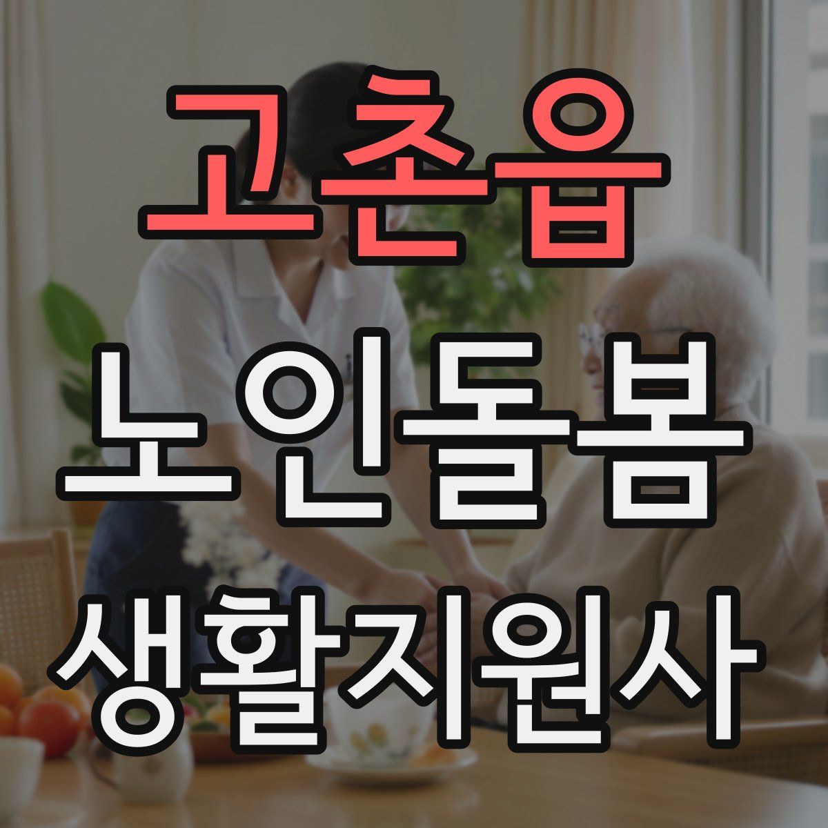 고촌읍 노인돌봄생활지원사 자격증