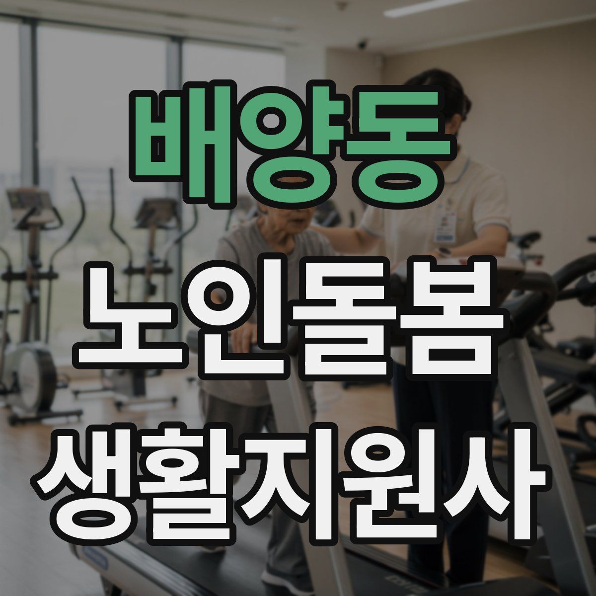 배양동 노인돌봄생활지원사 자격증