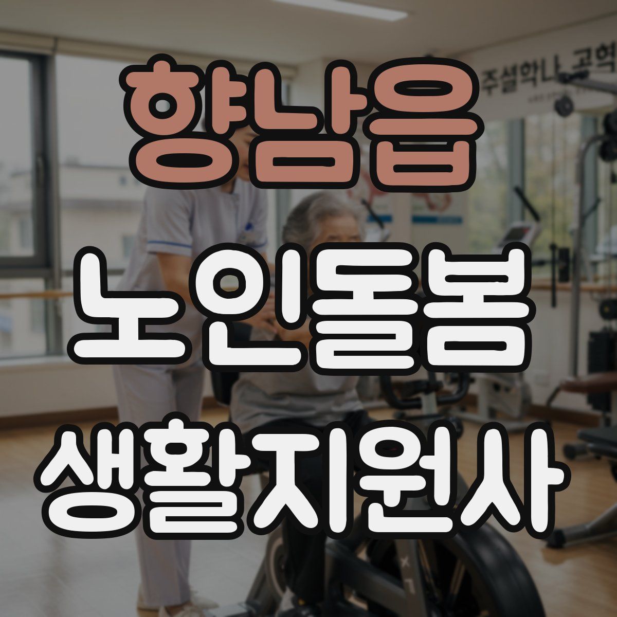 향남읍 노인돌봄생활지원사 자격증