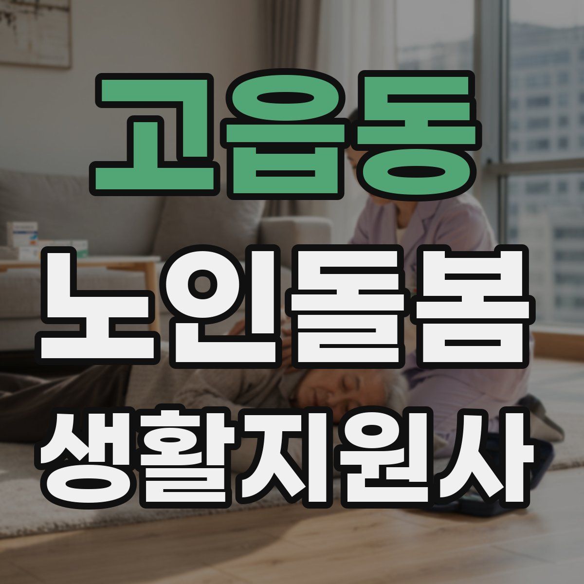 고읍동 노인돌봄생활지원사 자격증