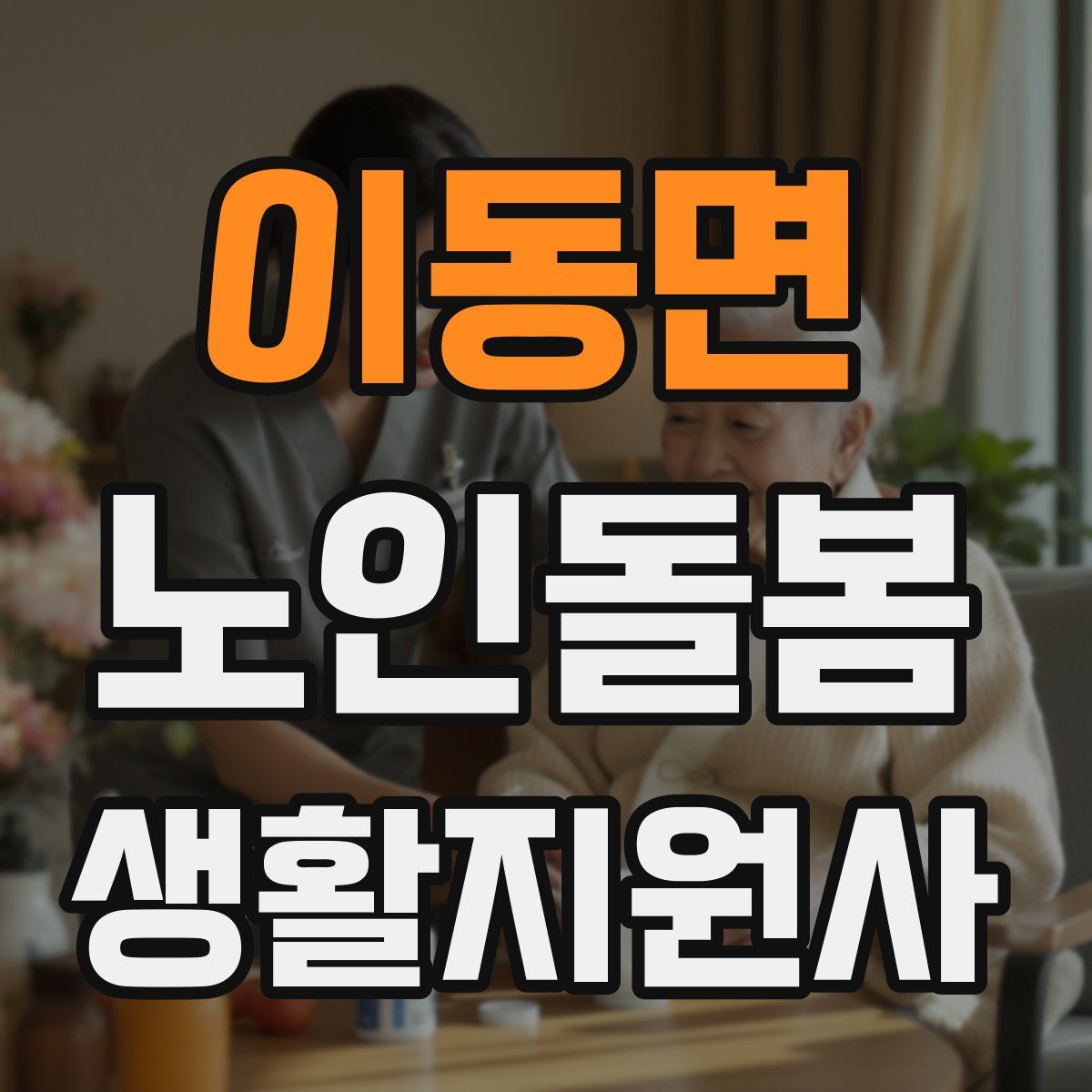 이동면 노인돌봄생활지원사 자격증
