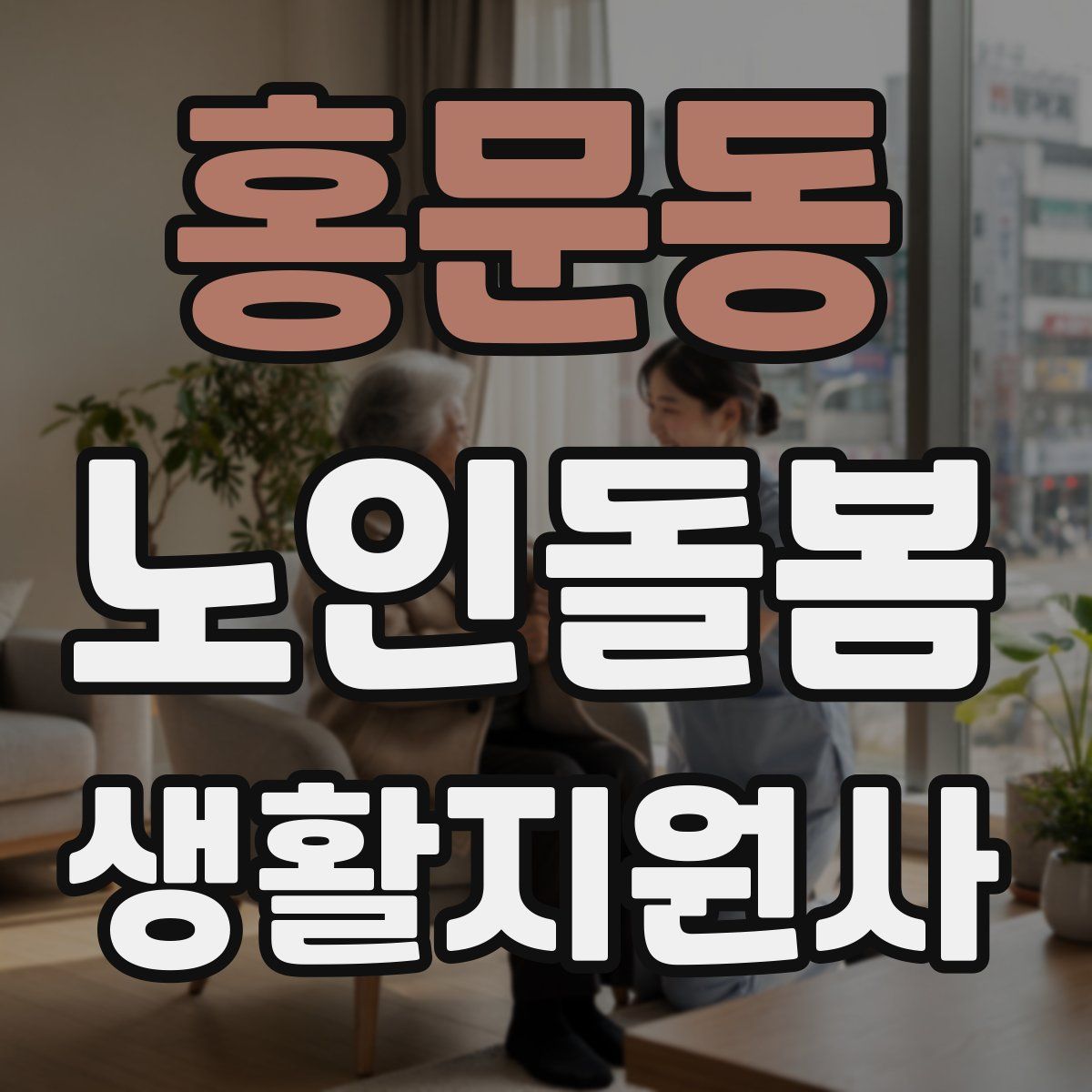 홍문동 노인돌봄생활지원사 자격증