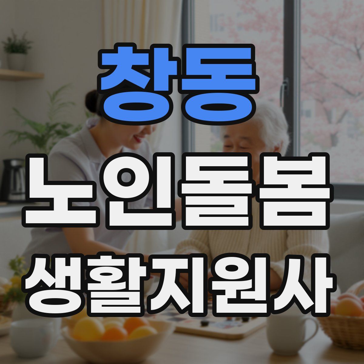 창동 노인돌봄생활지원사 자격증