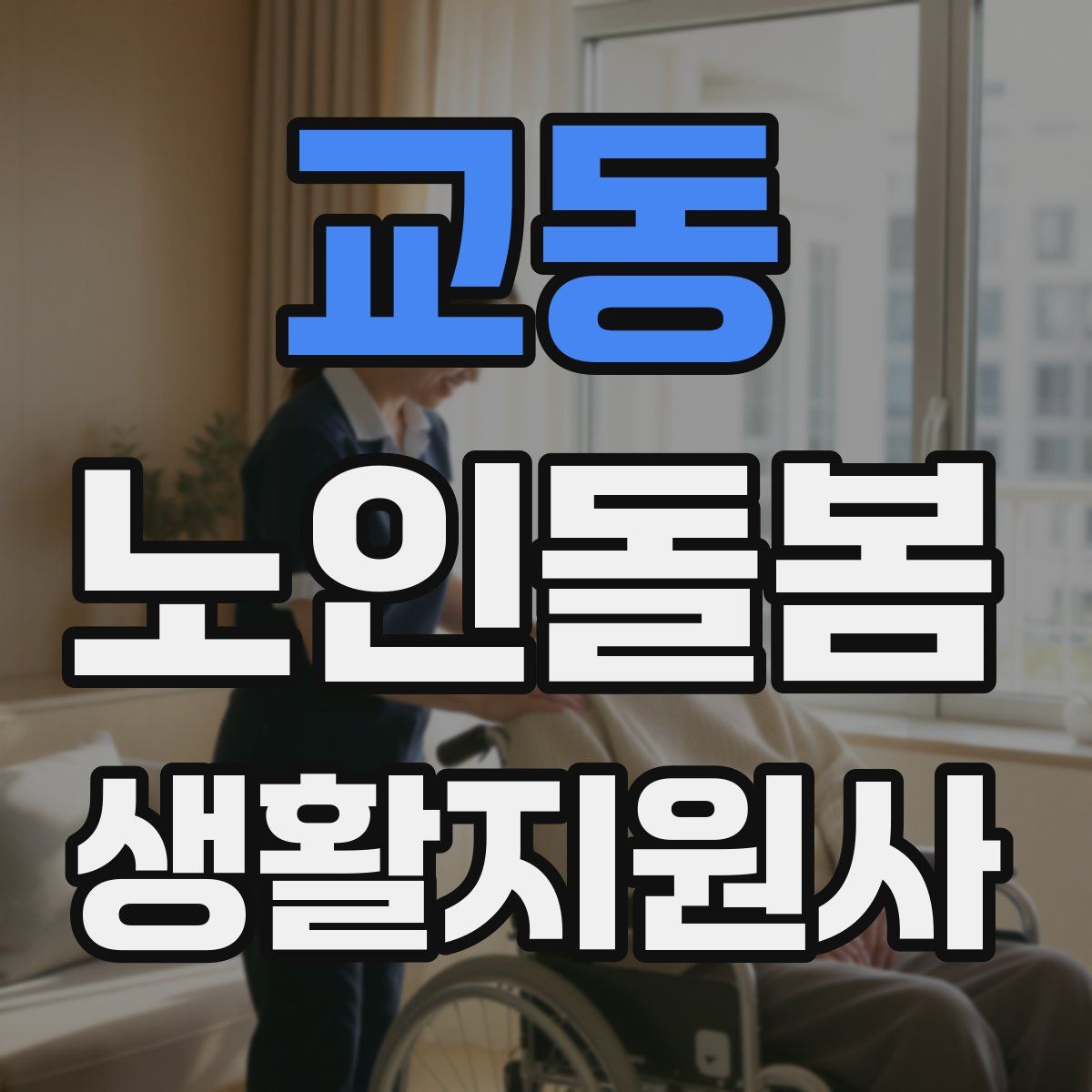 교동 노인돌봄생활지원사 자격증