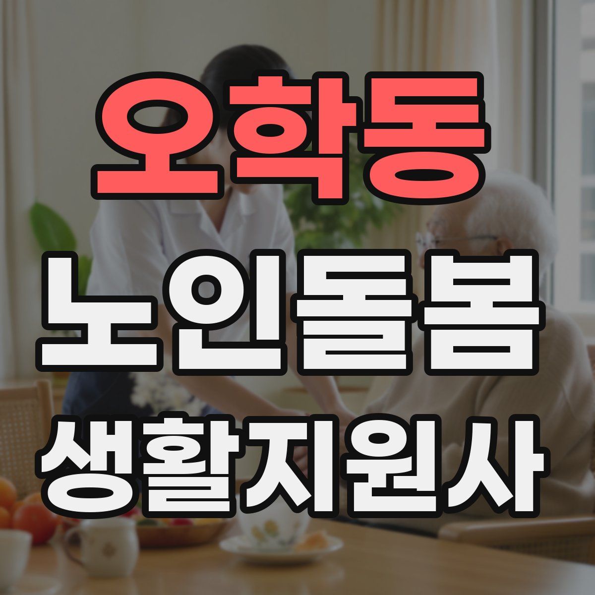 오학동 노인돌봄생활지원사 자격증