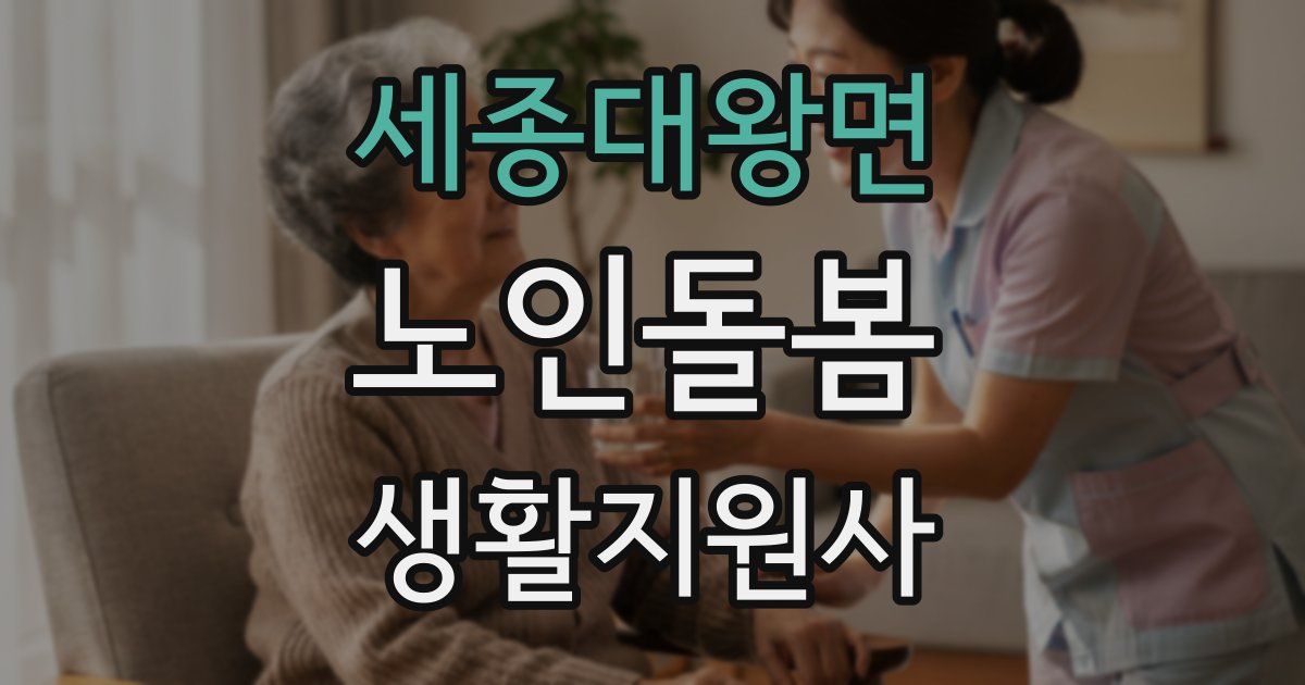 세종대왕면 노인돌봄생활지원사 자격증