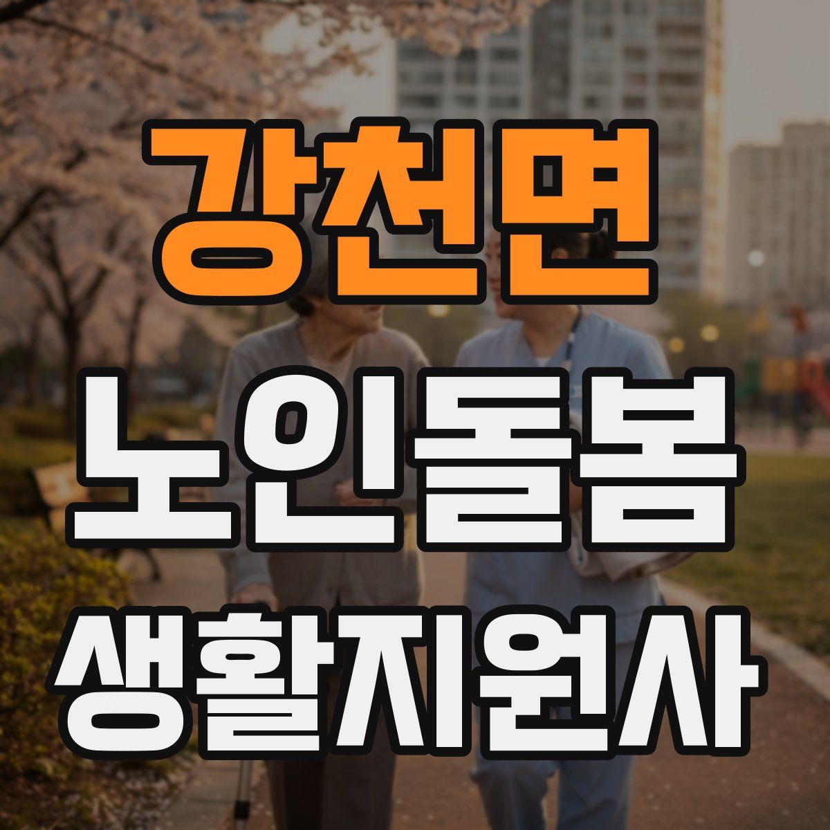 강천면 노인돌봄생활지원사 자격증