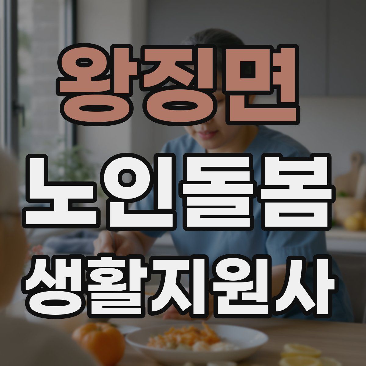 왕징면 노인돌봄생활지원사 자격증