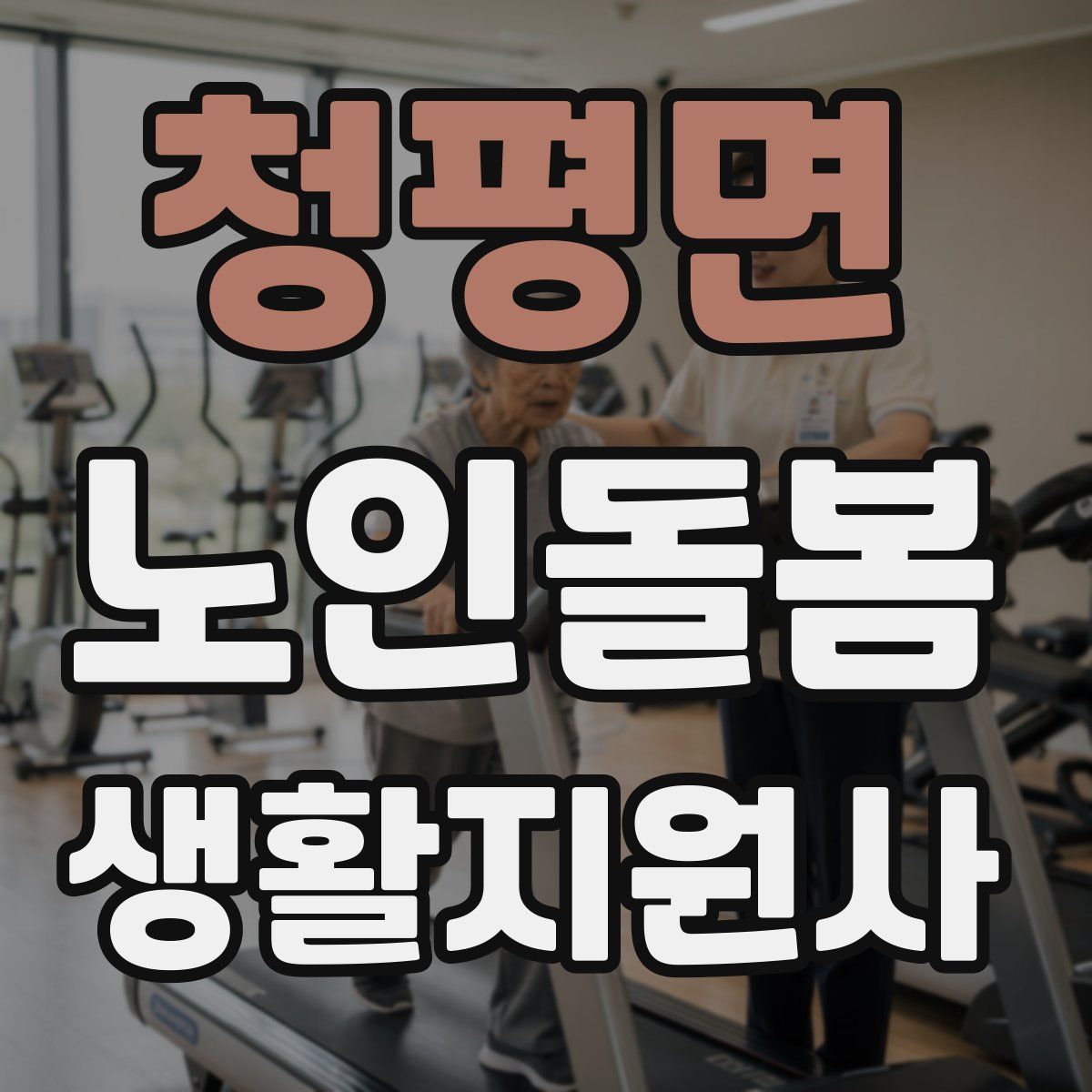 청평면 노인돌봄생활지원사 자격증