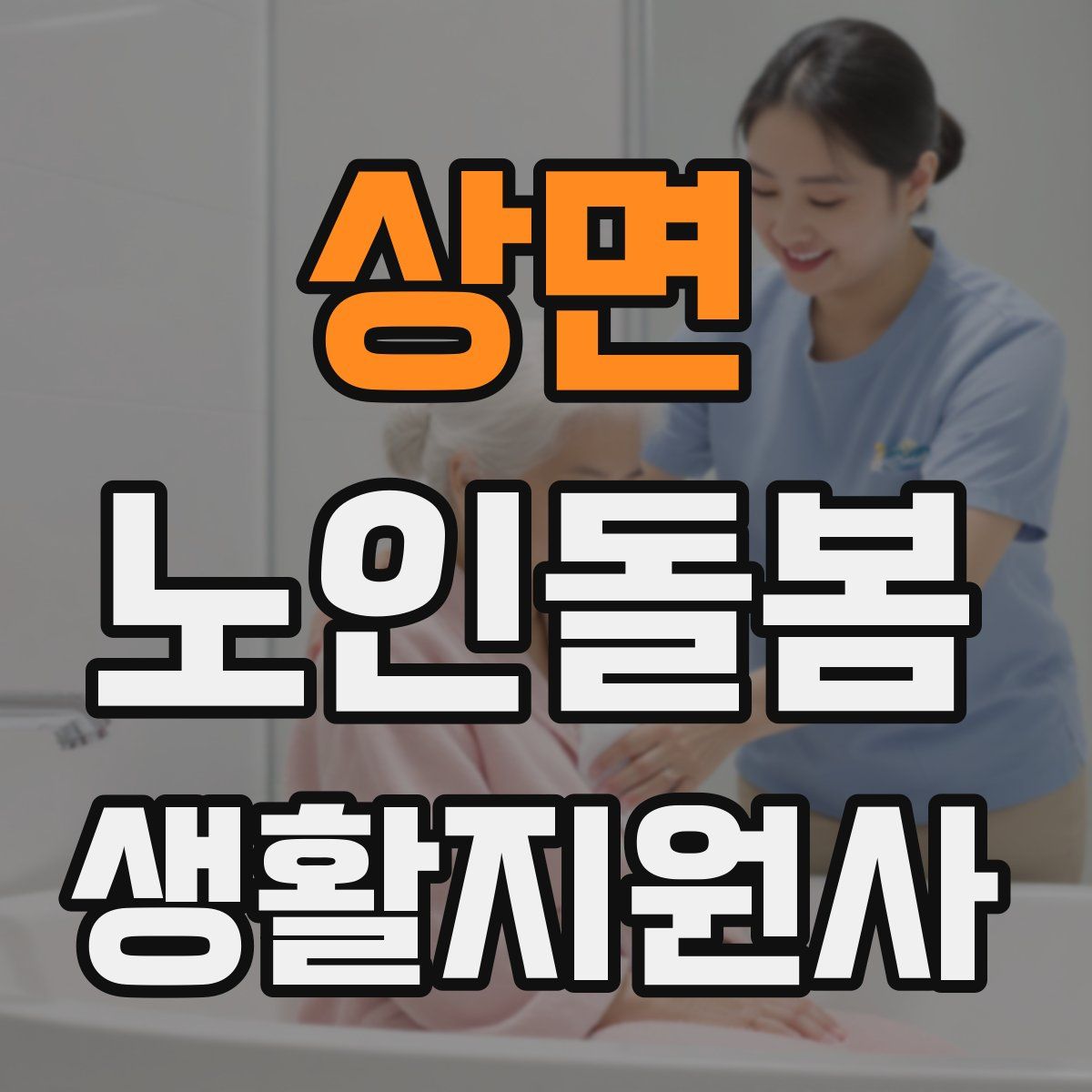 상면 노인돌봄생활지원사 자격증