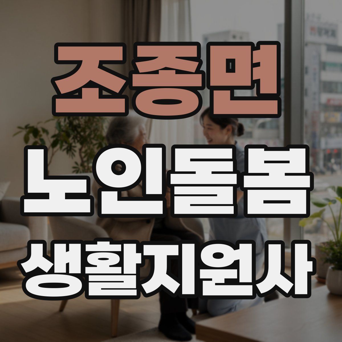 조종면 노인돌봄생활지원사 자격증