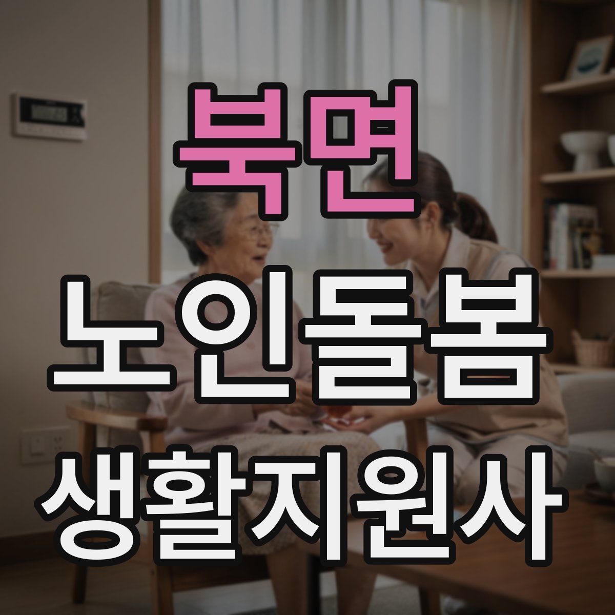 북면 노인돌봄생활지원사 자격증