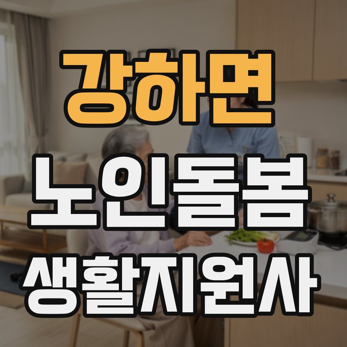 강하면 노인돌봄생활지원사 자격증