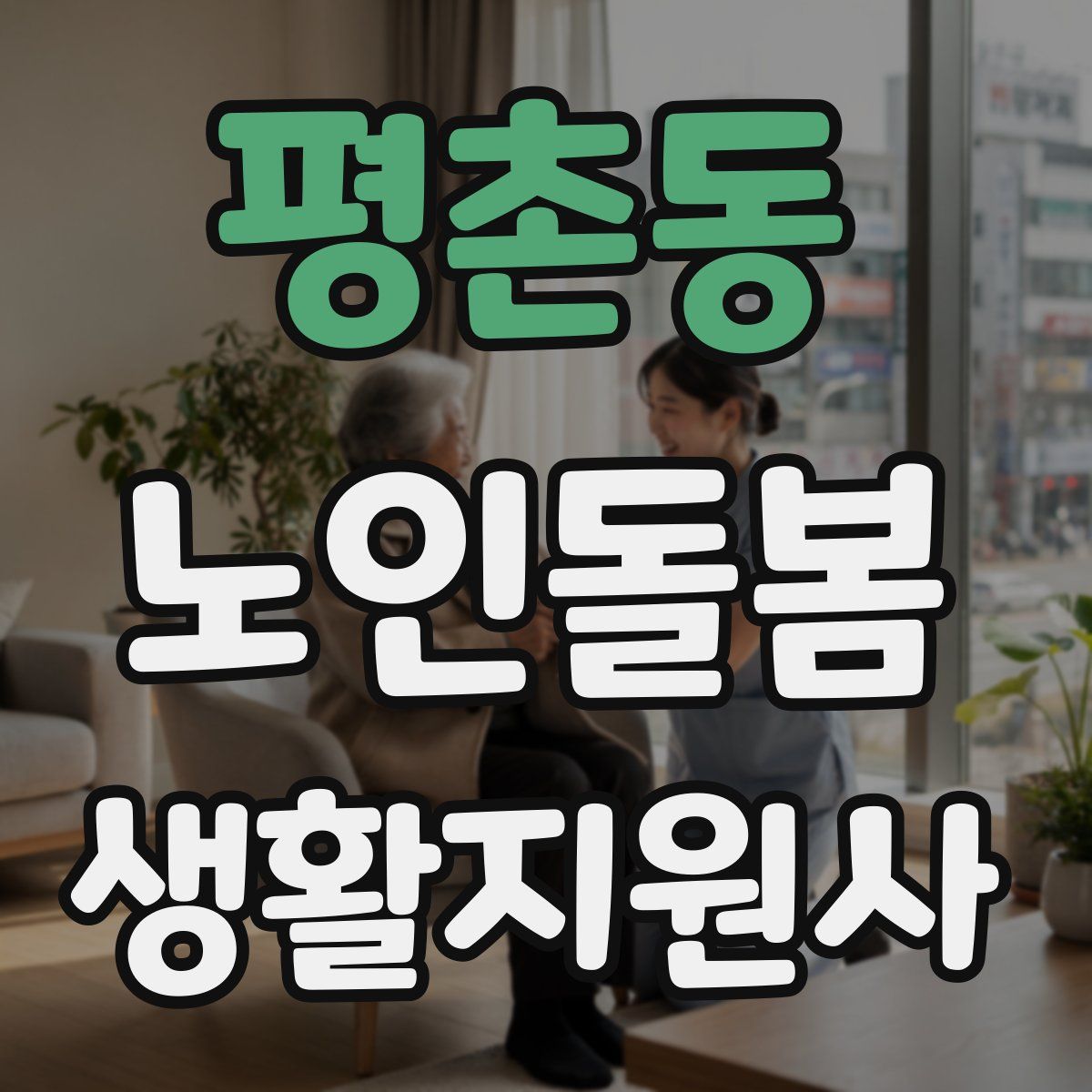 평촌동 노인돌봄생활지원사 자격증
