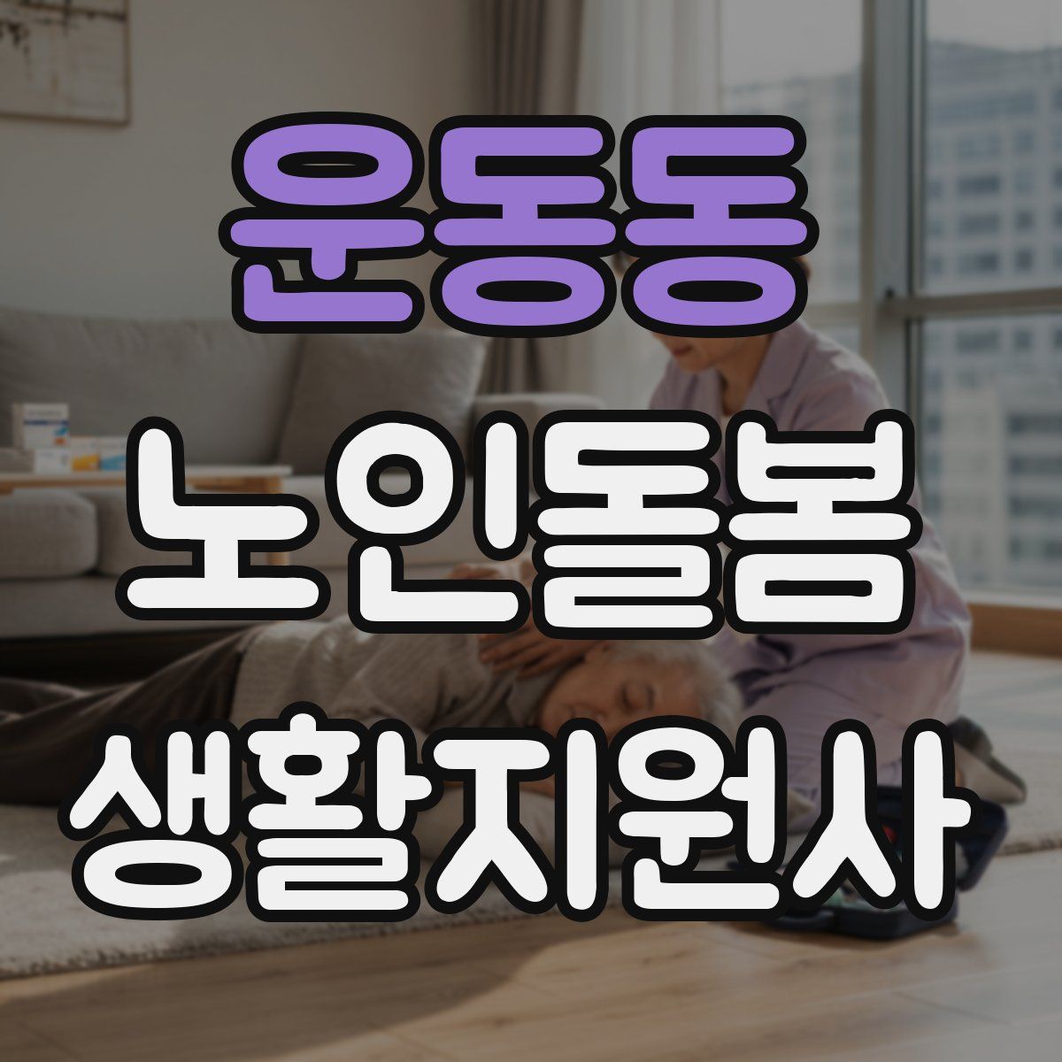 운동동 노인돌봄생활지원사 자격증