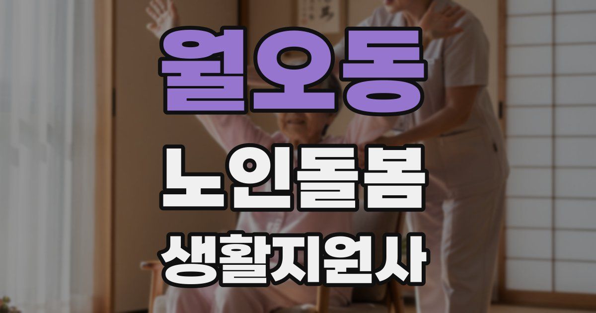 월오동 노인돌봄생활지원사 자격증