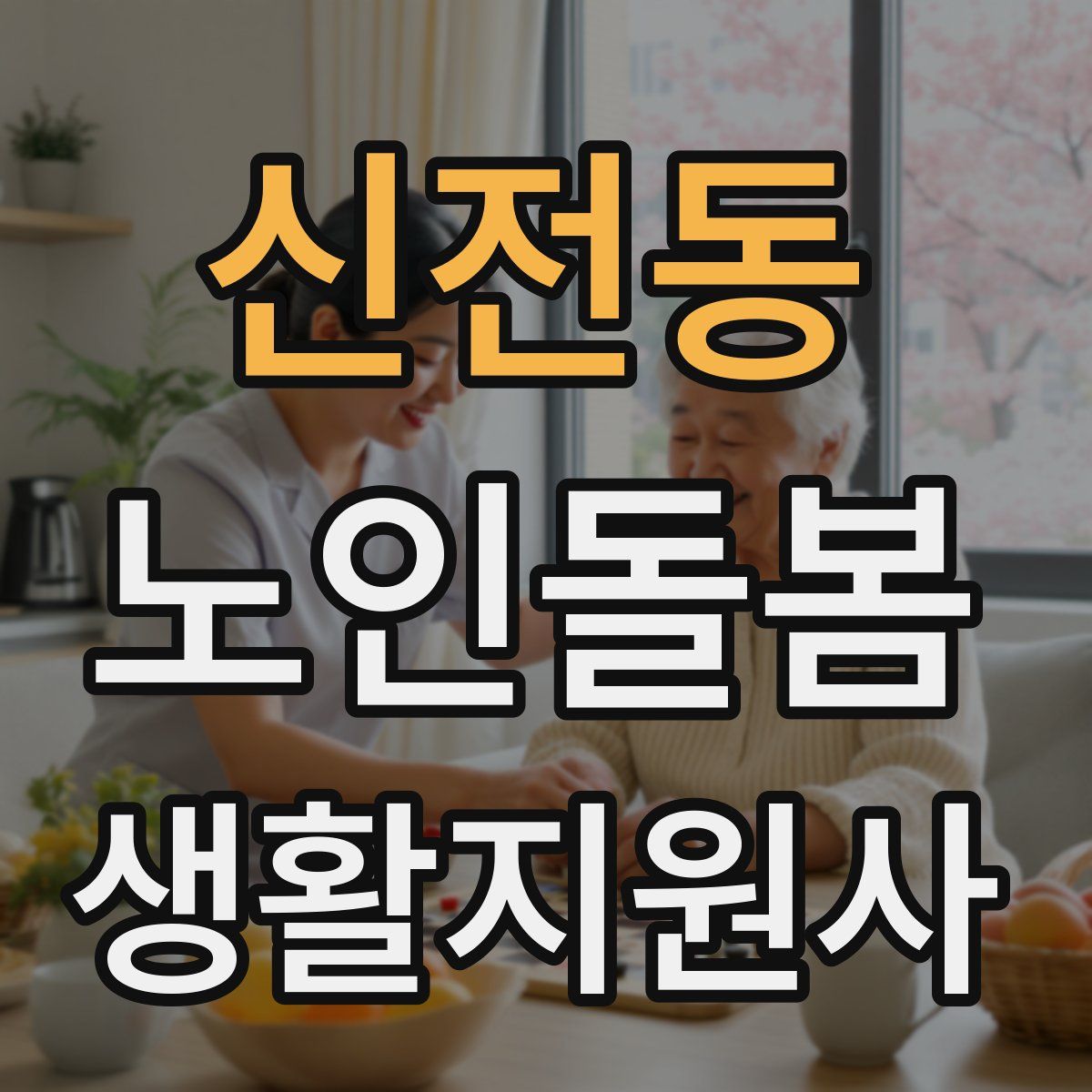 신전동 노인돌봄생활지원사 자격증