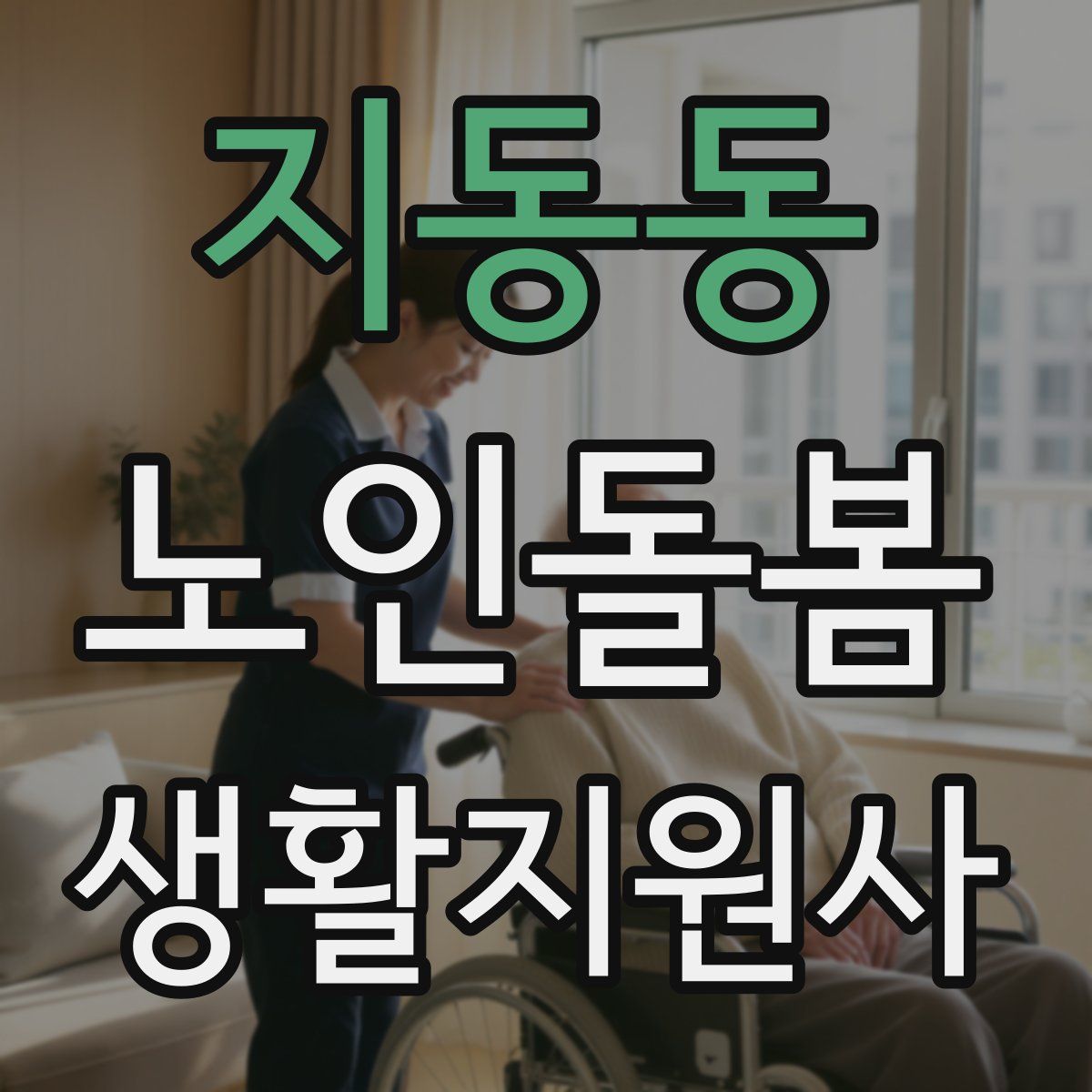 지동동 노인돌봄생활지원사 자격증