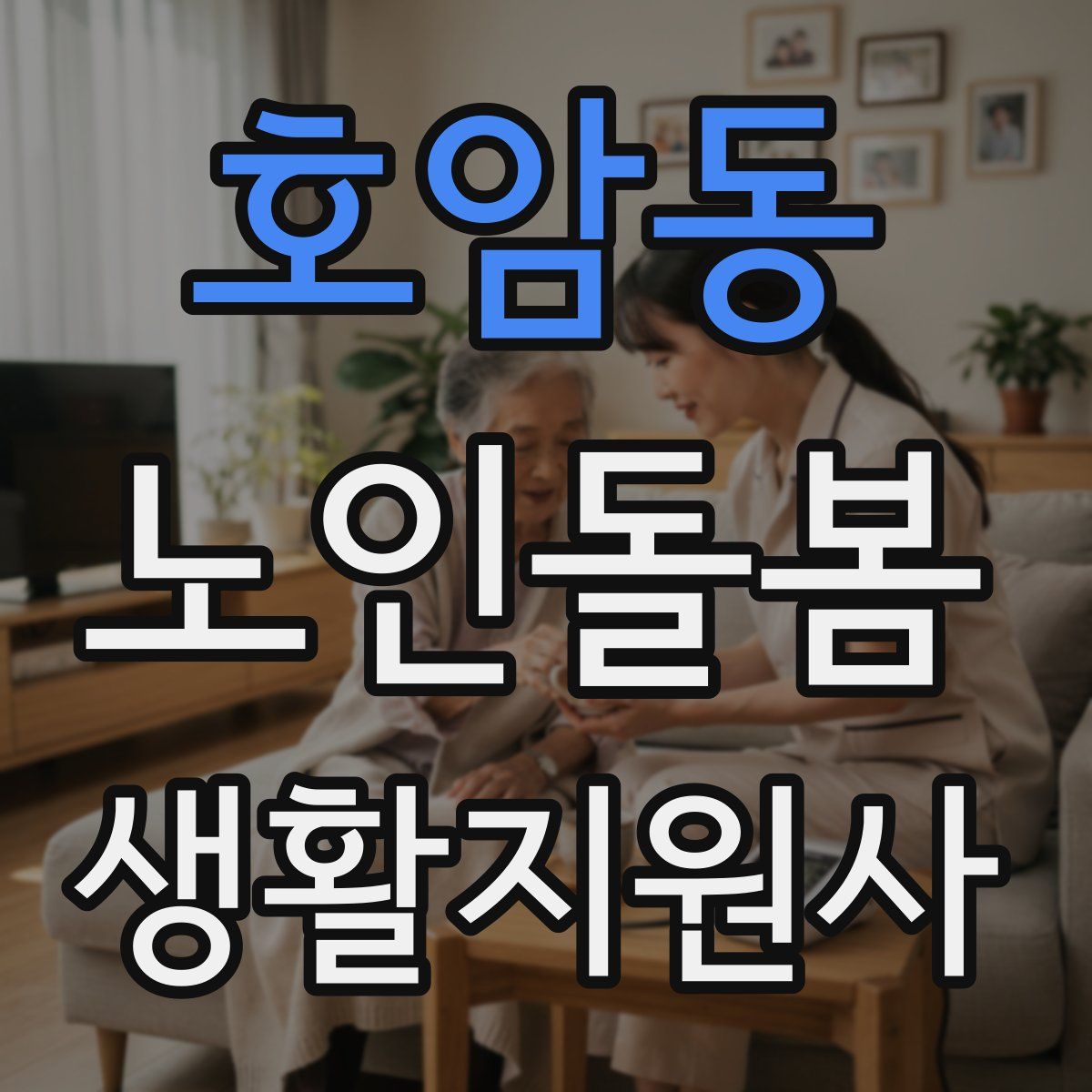 호암동 노인돌봄생활지원사 자격증